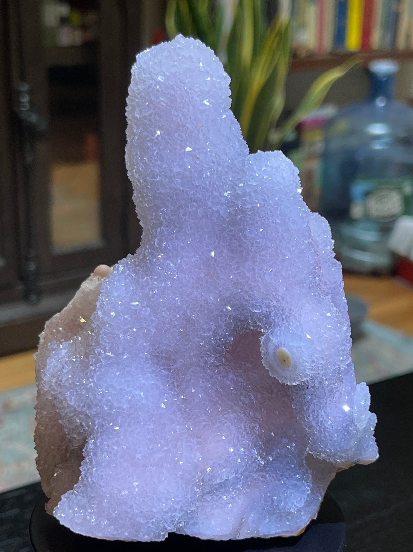 Rare Sugar Druzy Chalcedony Stalactite Specimen | Druzy Chalcedony | Natural Rainbow Chalcedony Specimen