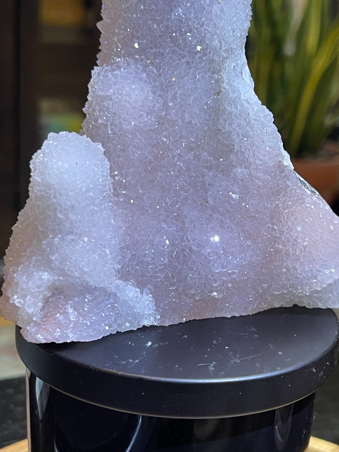 Rare Sugar Druzy Chalcedony Stalactite Specimen | Druzy Chalcedony | Natural Rainbow Chalcedony Specimen