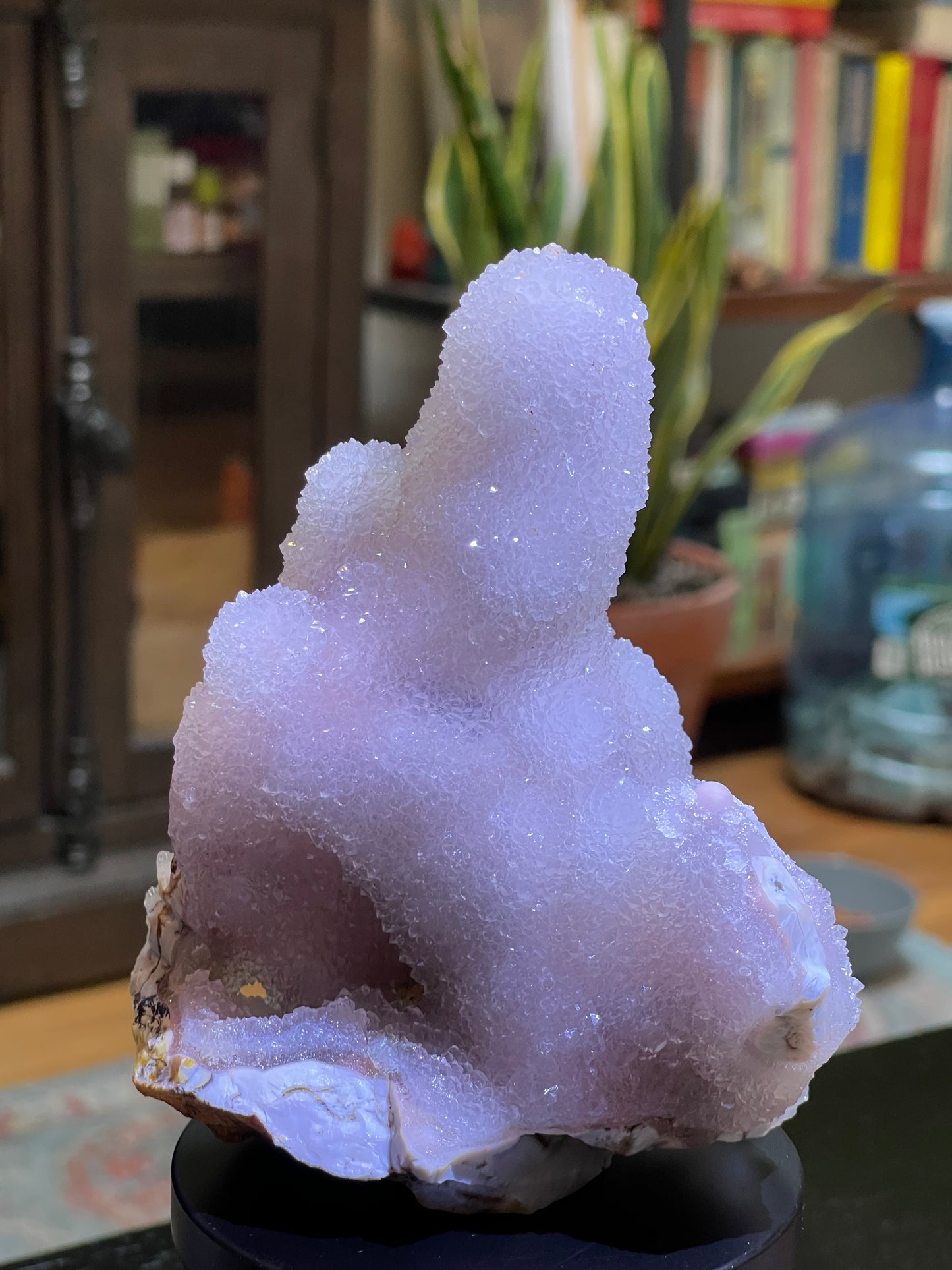 Rare Sugar Druzy Chalcedony Stalactite Specimen | Druzy Chalcedony | Natural Rainbow Chalcedony Specimen