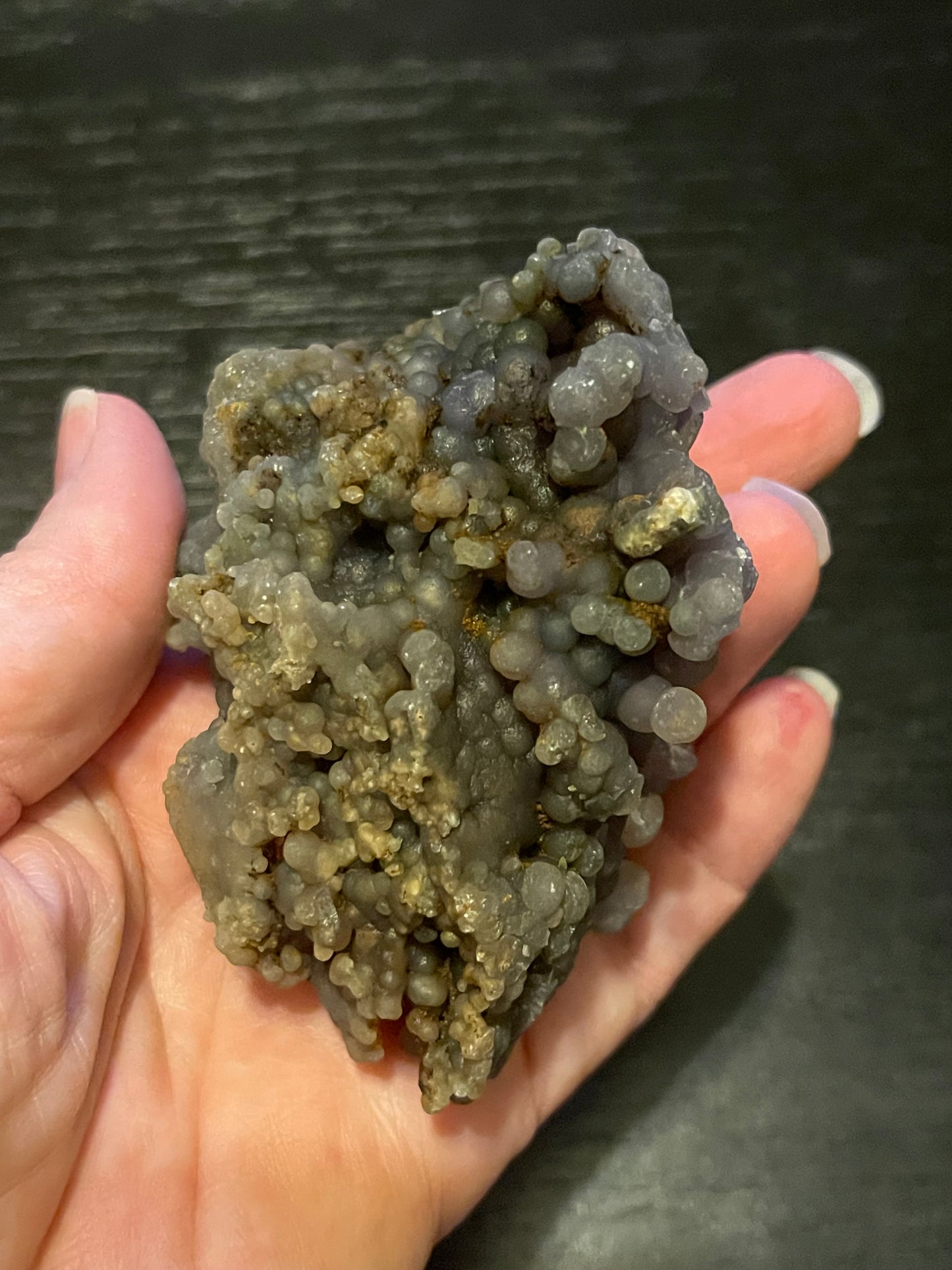 Grape Agate Botryoidal Raw Freeform Specimen healing energy crystal (this item has a small imperfection, read description & see photos)