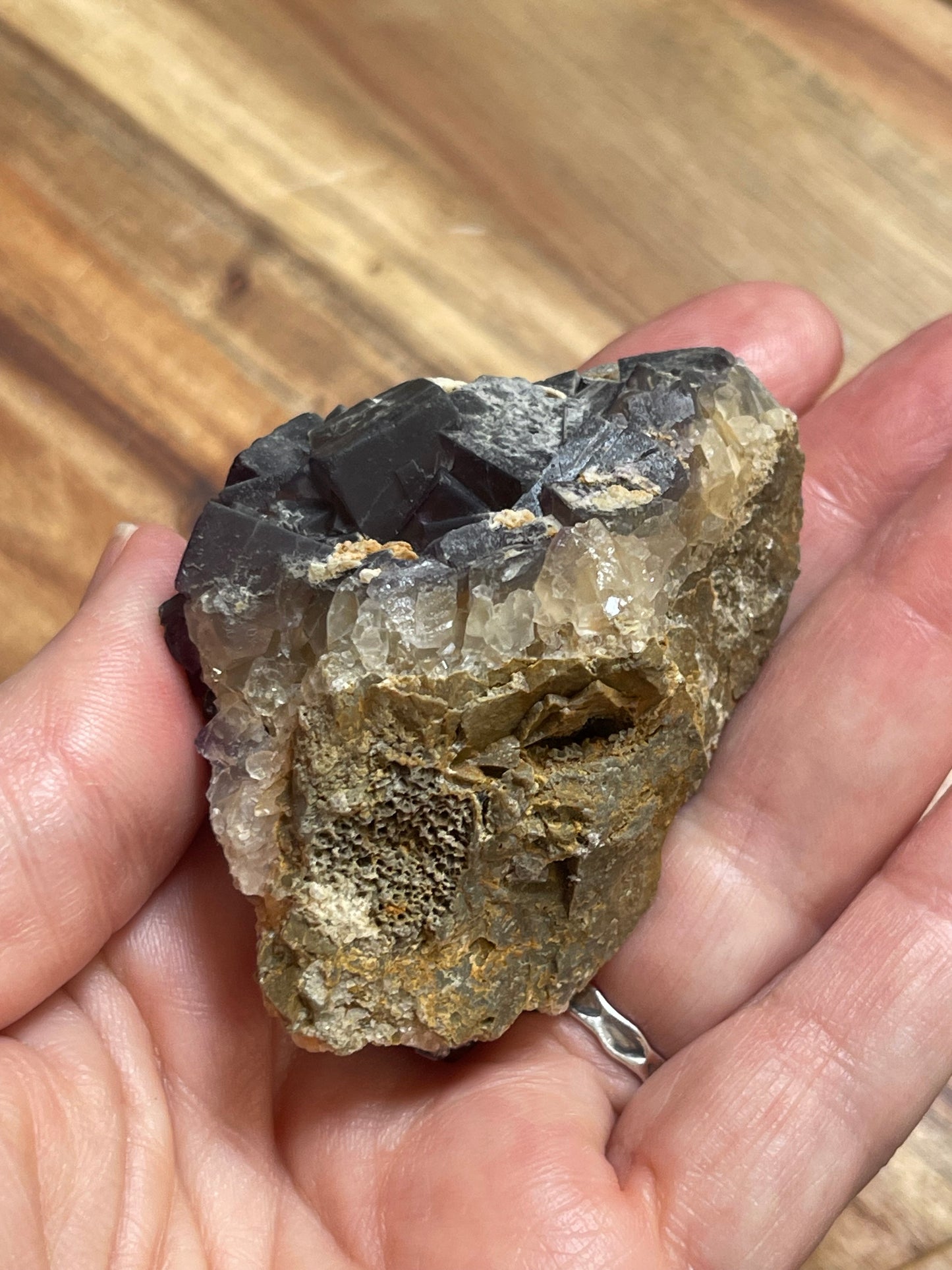 Cubic Fluorite Specimen | Purple Fluorite | Raw Fluorite | Purple Fluorite Specimen | Cubic Purple Fluorite