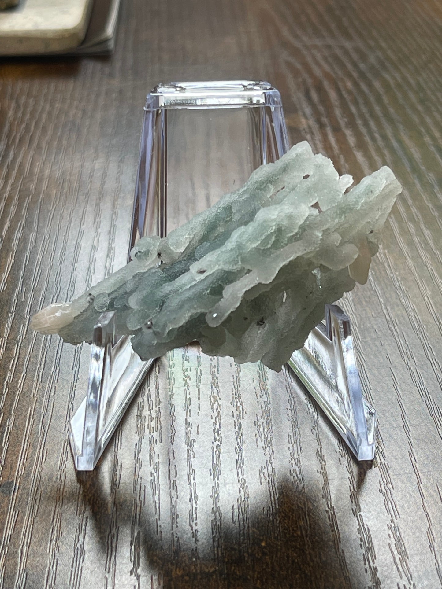 Green Chalcedony druzy crystal Chalcedony With Apophyllite Green Chalcedony Specimen rare crystal stalactite cluster