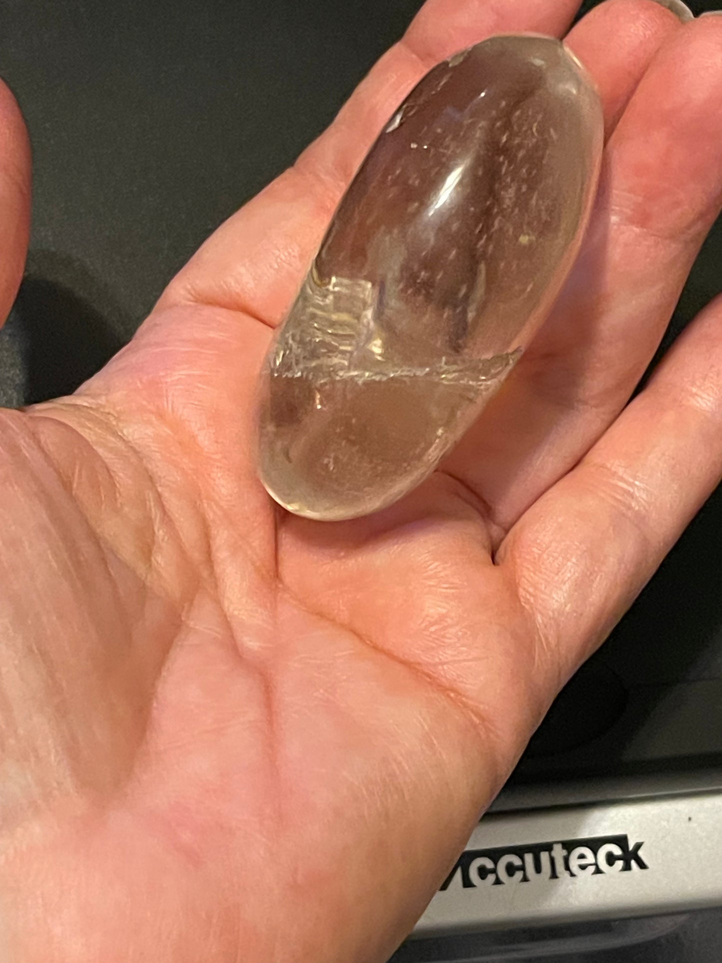 Smokey Quartz Palmstone | Palm Stone | Smokey Quartz Crystal