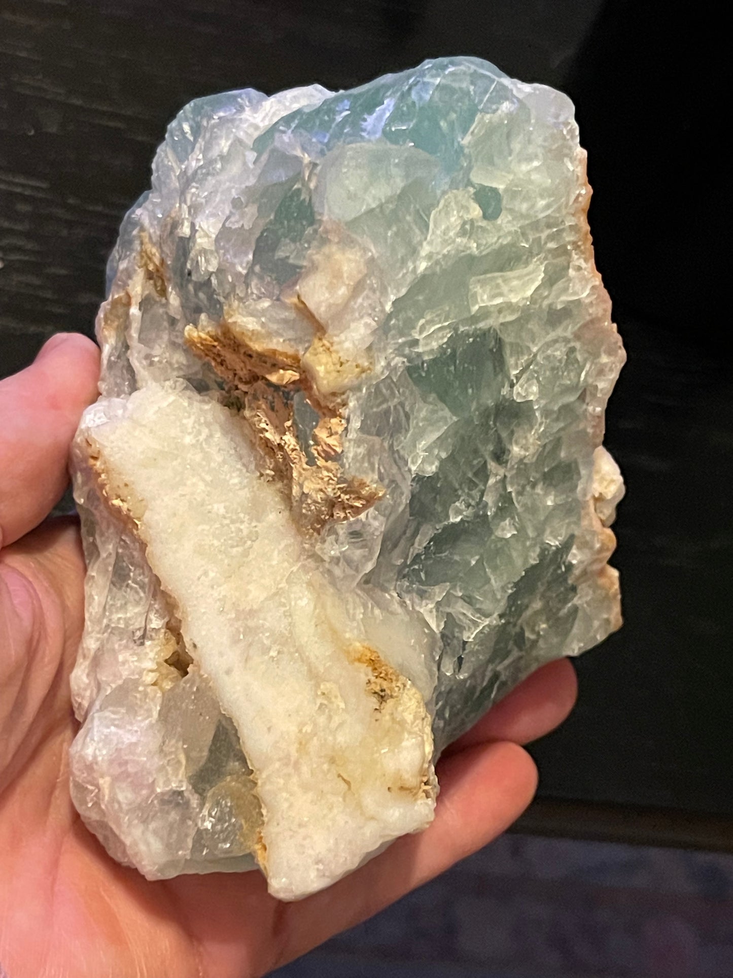 Chunky Raw Green Fluorite Specimen