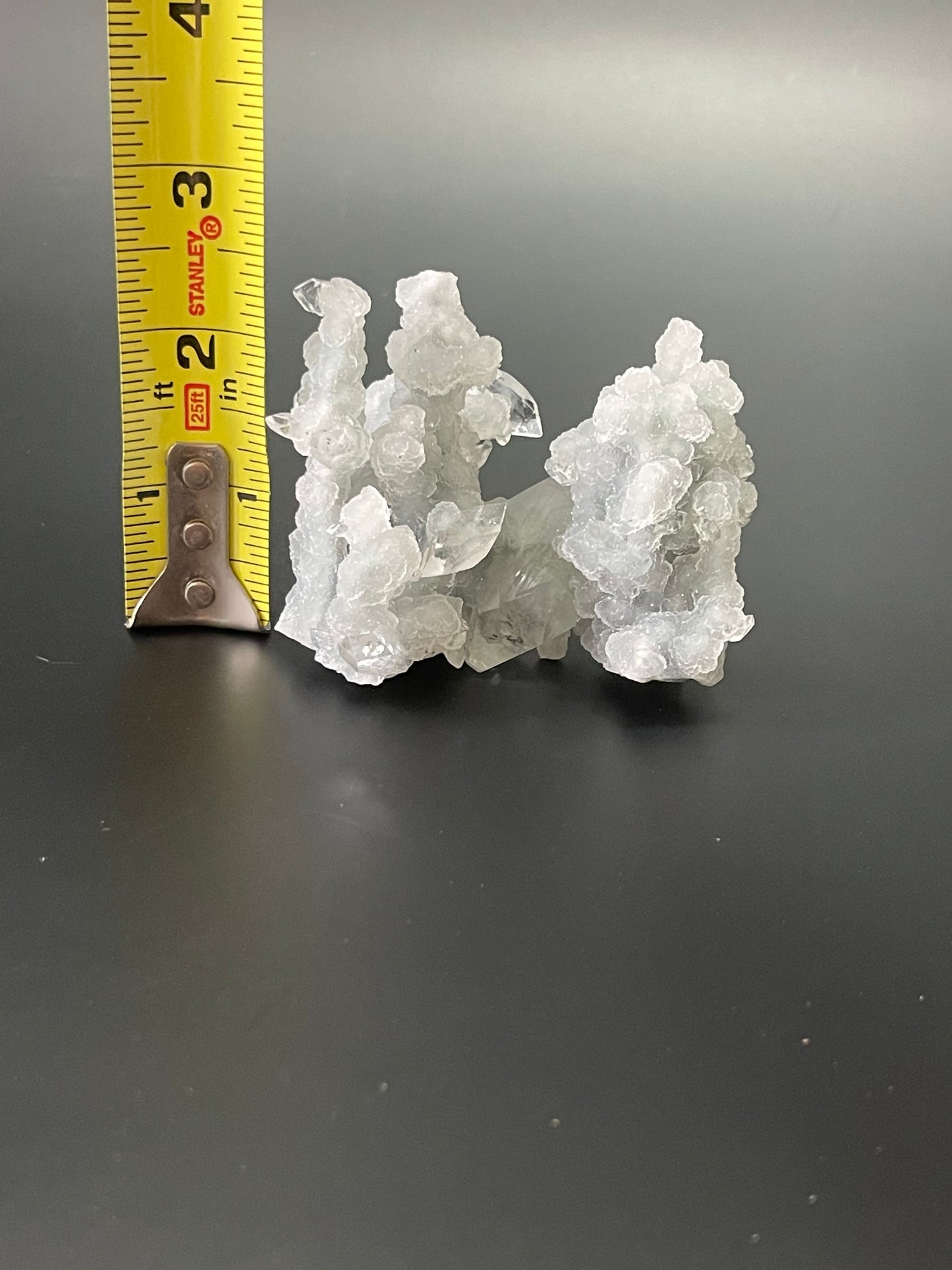 Chalcedony with Apophyllite Specimen Druzy Chalcedony Stalactite Double Terminated Apophyllite Crystal Cluster Druzy Rare Crystal Home Decor
