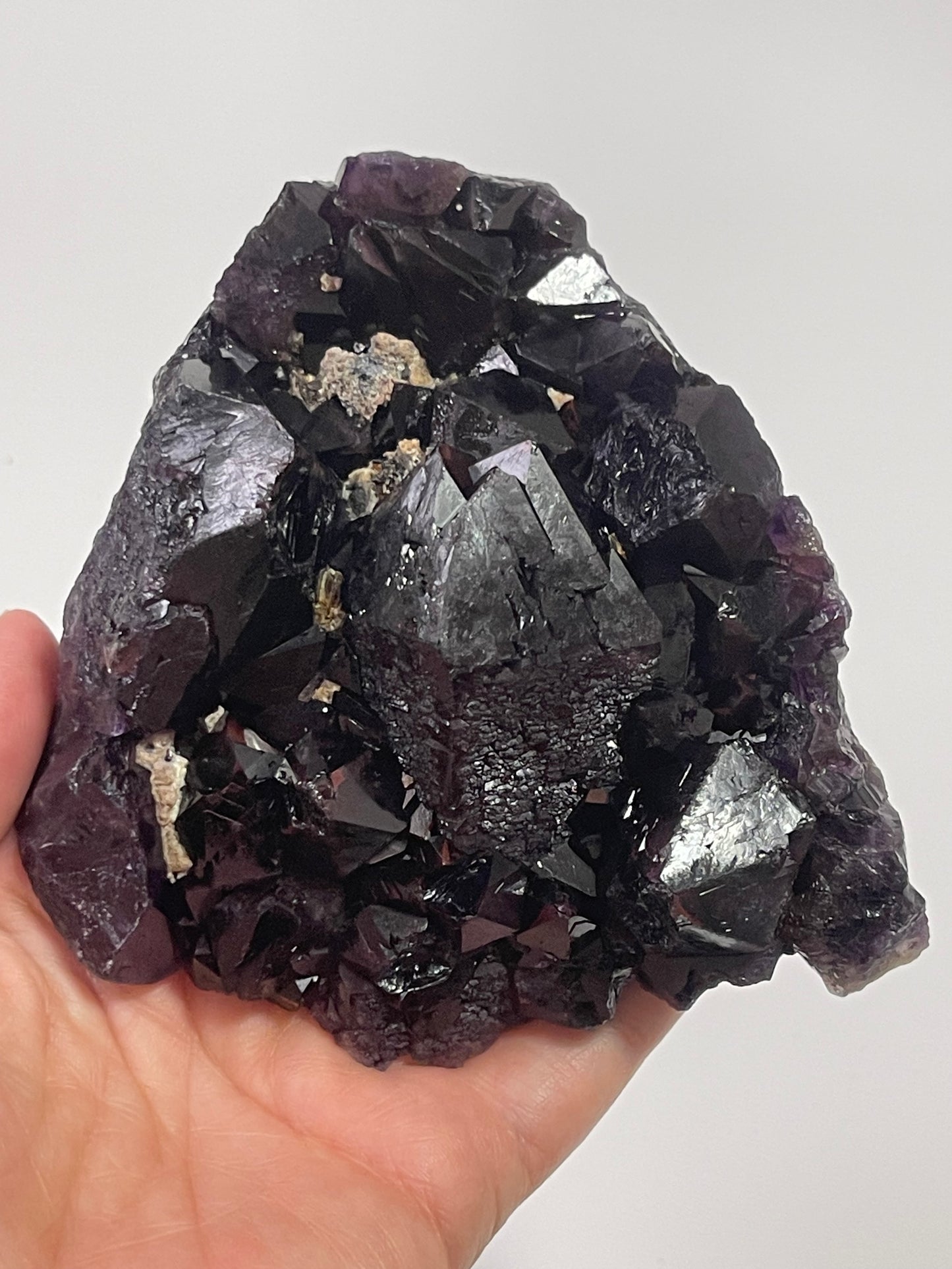Red Amethyst Cluster Alien Amethyst Red Capped Amethyst with Record Keepers and Elestials Hematite Amethyst Crystal Home Decor Gift