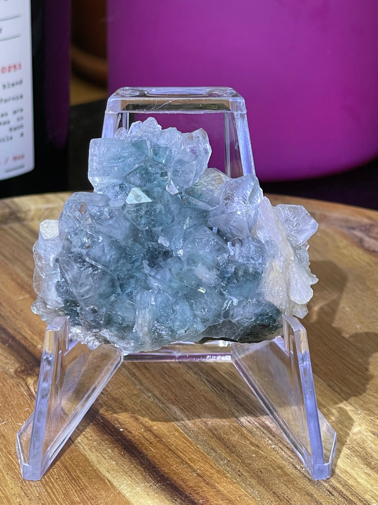 Stunning Apophyllite Specimen on Chalcedony with Stilbite | Grade A Apophyllite | Diamond Apophyllite