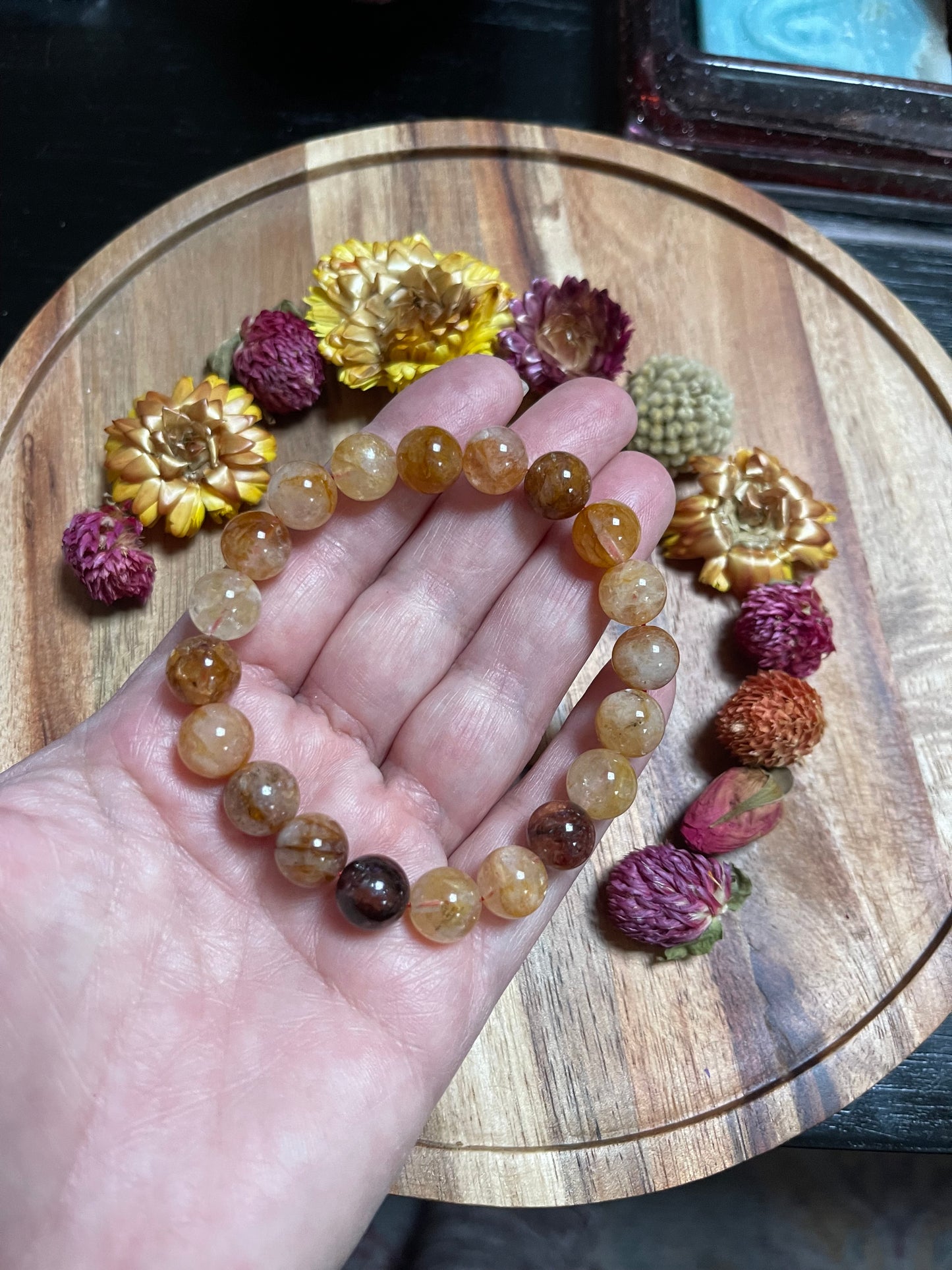 High Quality Golden Healer Bracelets | 10mm Gemstone Bracelets | Golden Healer Hematoid Bracelet