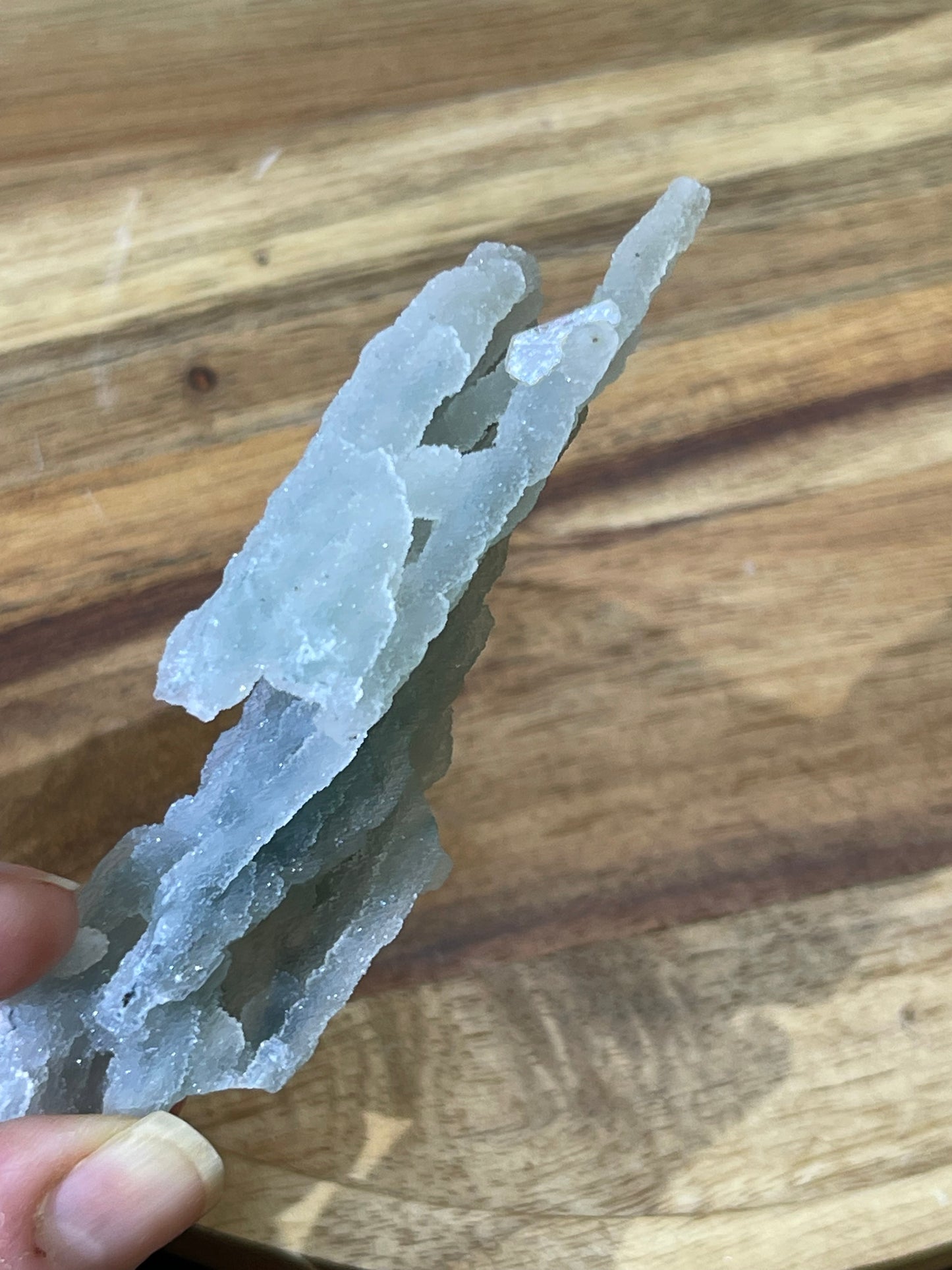 Rare Blue Green Sugar Druzy Chalcedony | Chalcedony With Apophyllite | Green Chalcedony