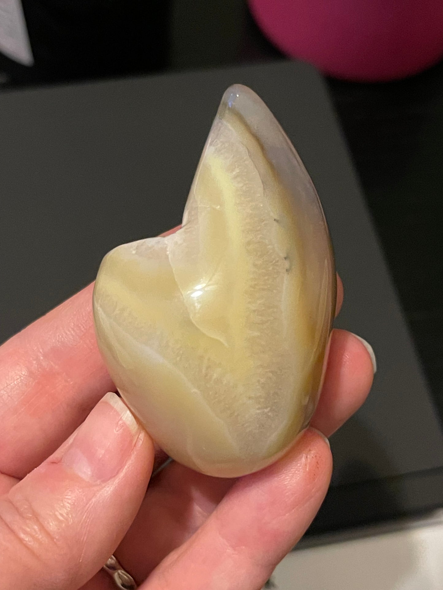 Druzy Agate Egg | Agate Egg | Banded Agate | Healing Energy Crystal