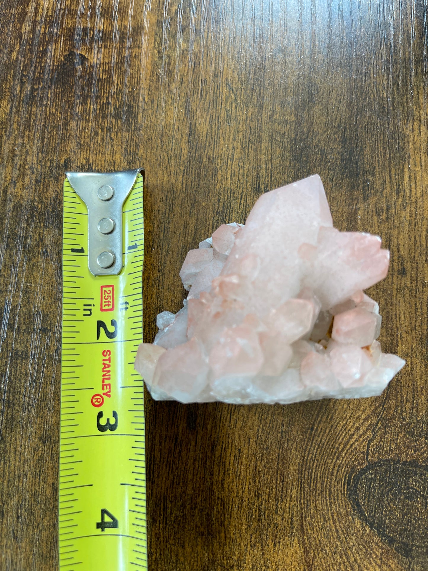 Crystal Cluster Pink Hematite Quartz Cluster Crystal Natural Elestial Quartz Hematoid Cluster Red Hematite Quartz