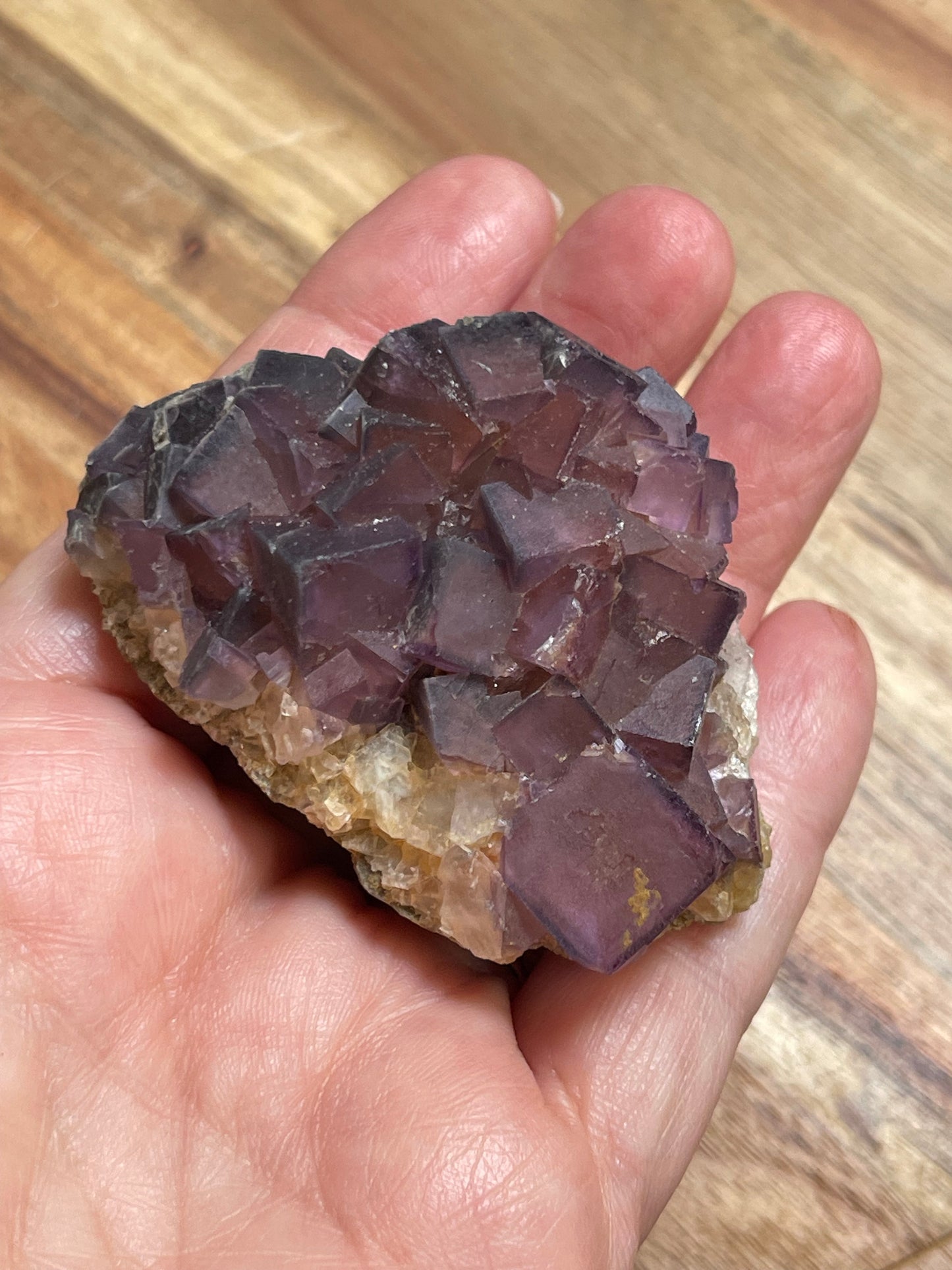 Cubic Fluorite Specimen | Purple Fluorite | Raw Fluorite | Purple Fluorite Specimen | Cubic Purple Fluorite