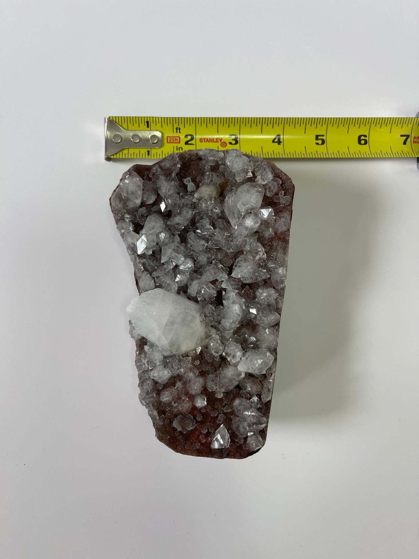 Diamond Apophyllite on Red Chalcedony Druzy Chalcedony Crystal Apophyllite Zeolite Specimen Rare Crystal Home Decor Gift Druzy Crystal