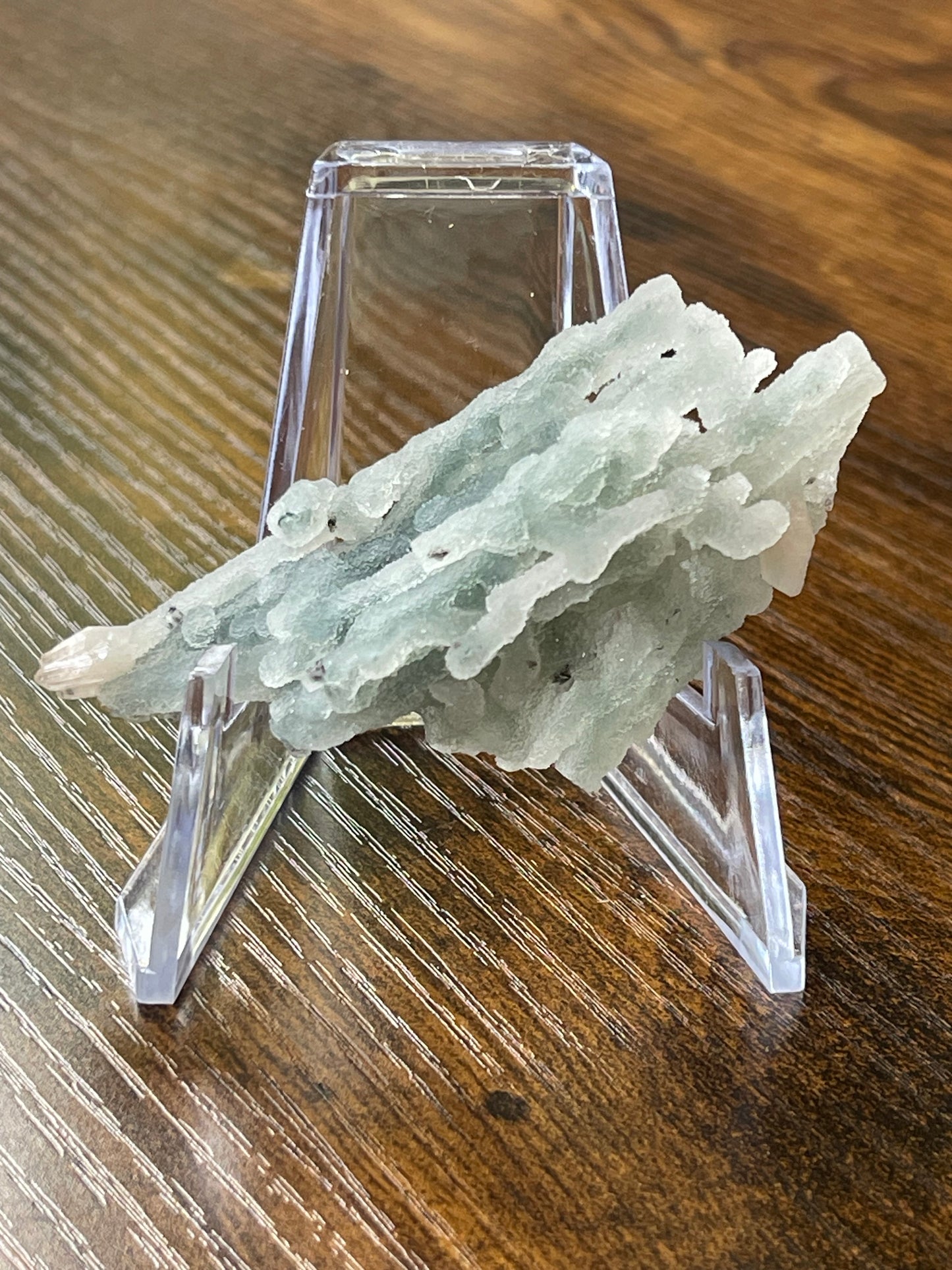 Green Chalcedony druzy crystal Chalcedony With Apophyllite Green Chalcedony Specimen rare crystal stalactite cluster