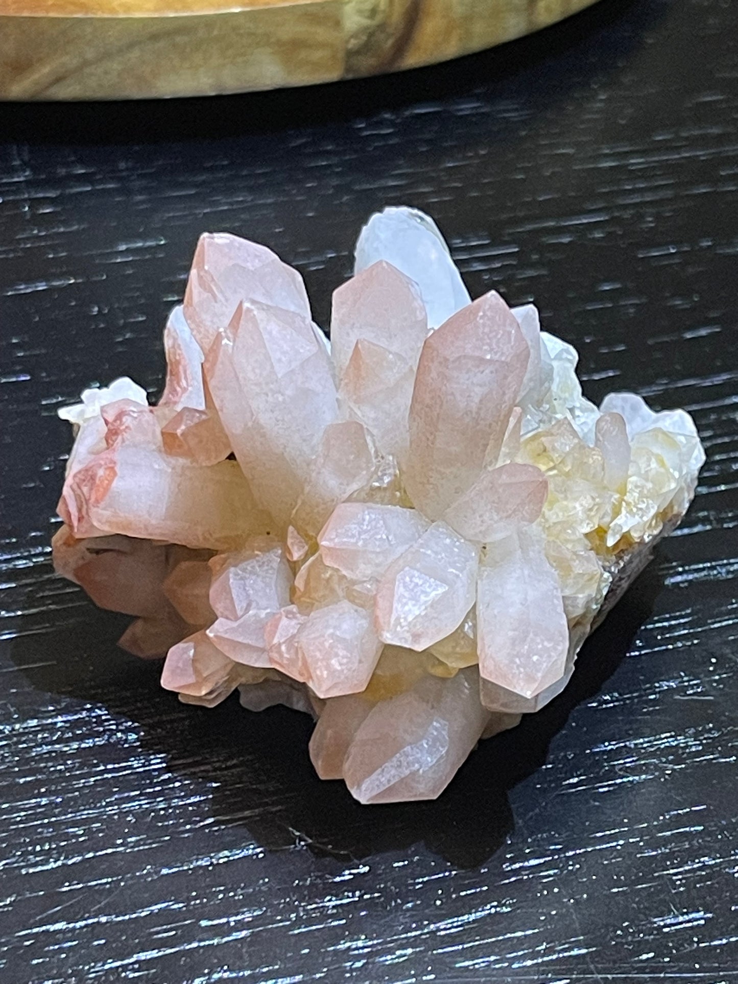 Pink Hematite Quartz Cluster | Pink Quartz | Elestial Quartz | Natural Hematoid Cluster