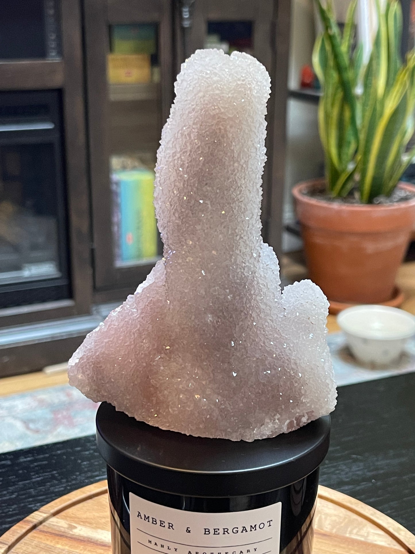 Rare Sugar Druzy Chalcedony Stalactite Specimen | Druzy Chalcedony | Natural Rainbow Chalcedony Specimen