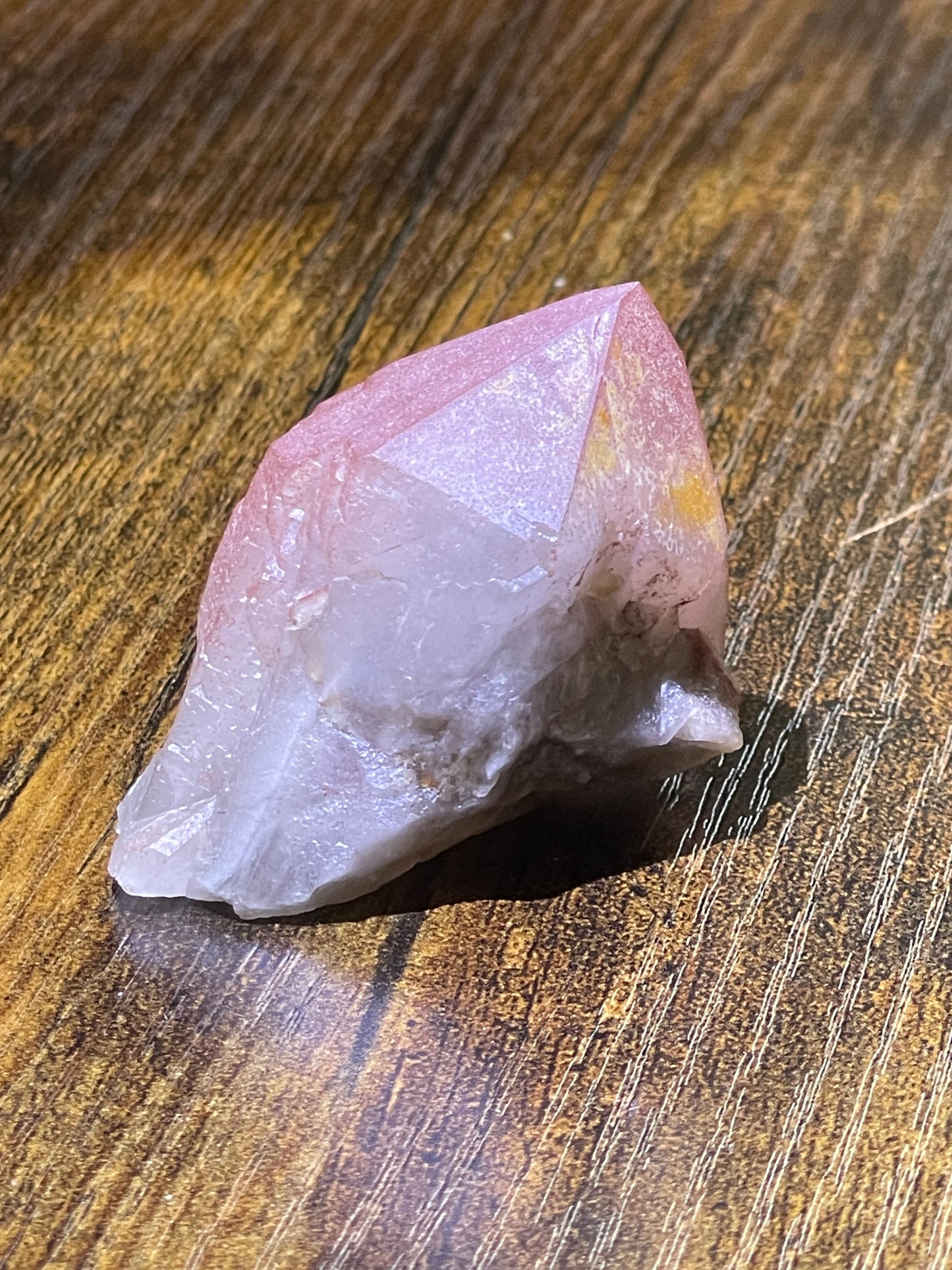 Pink Hematite Quartz Point Pink Quartz Elestial Quartz Natural Hematoid Crystal Point Red Hematite Quartz Crystal Home Decor Gift