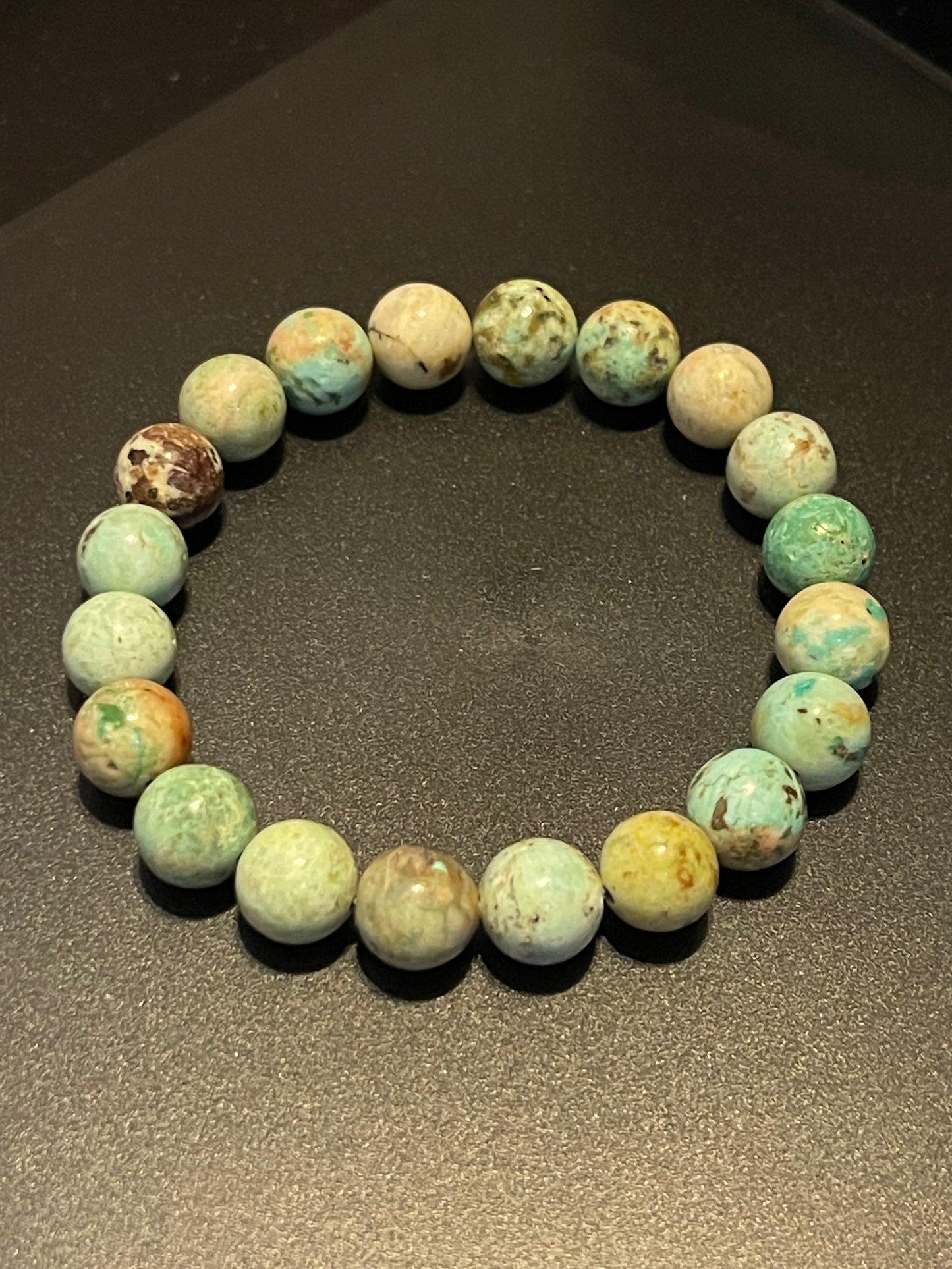 Genuine Turquoise 10mm Bracelets | Peruvian Turquoise | Turquoise Bracelets