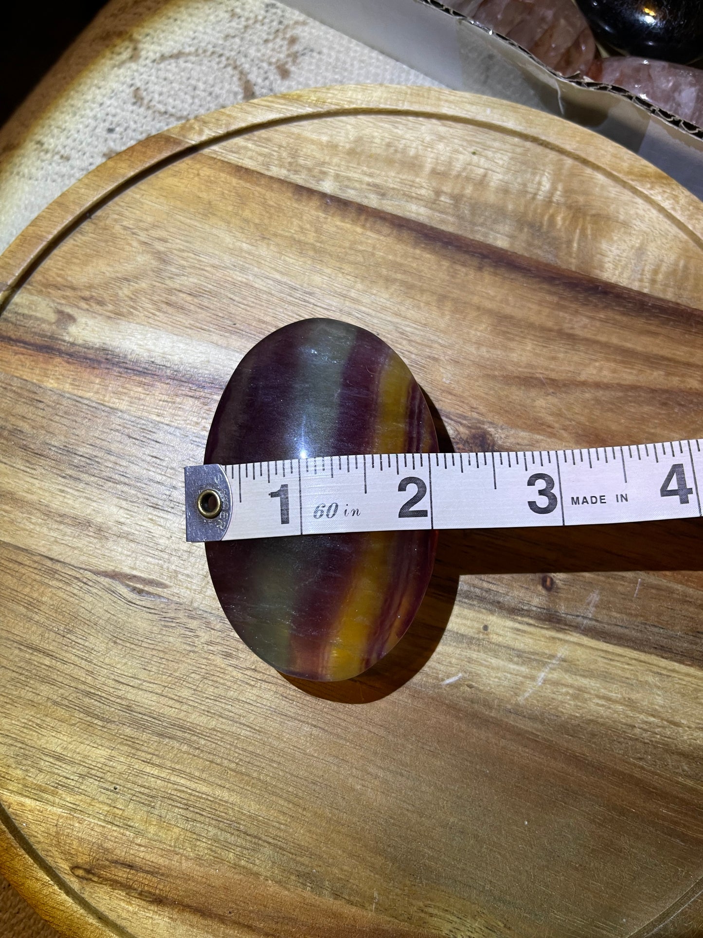 Fluorite Palmstone Rainbow Candy Fluorite Palm Stone Reiki crystal fluorite palmstone