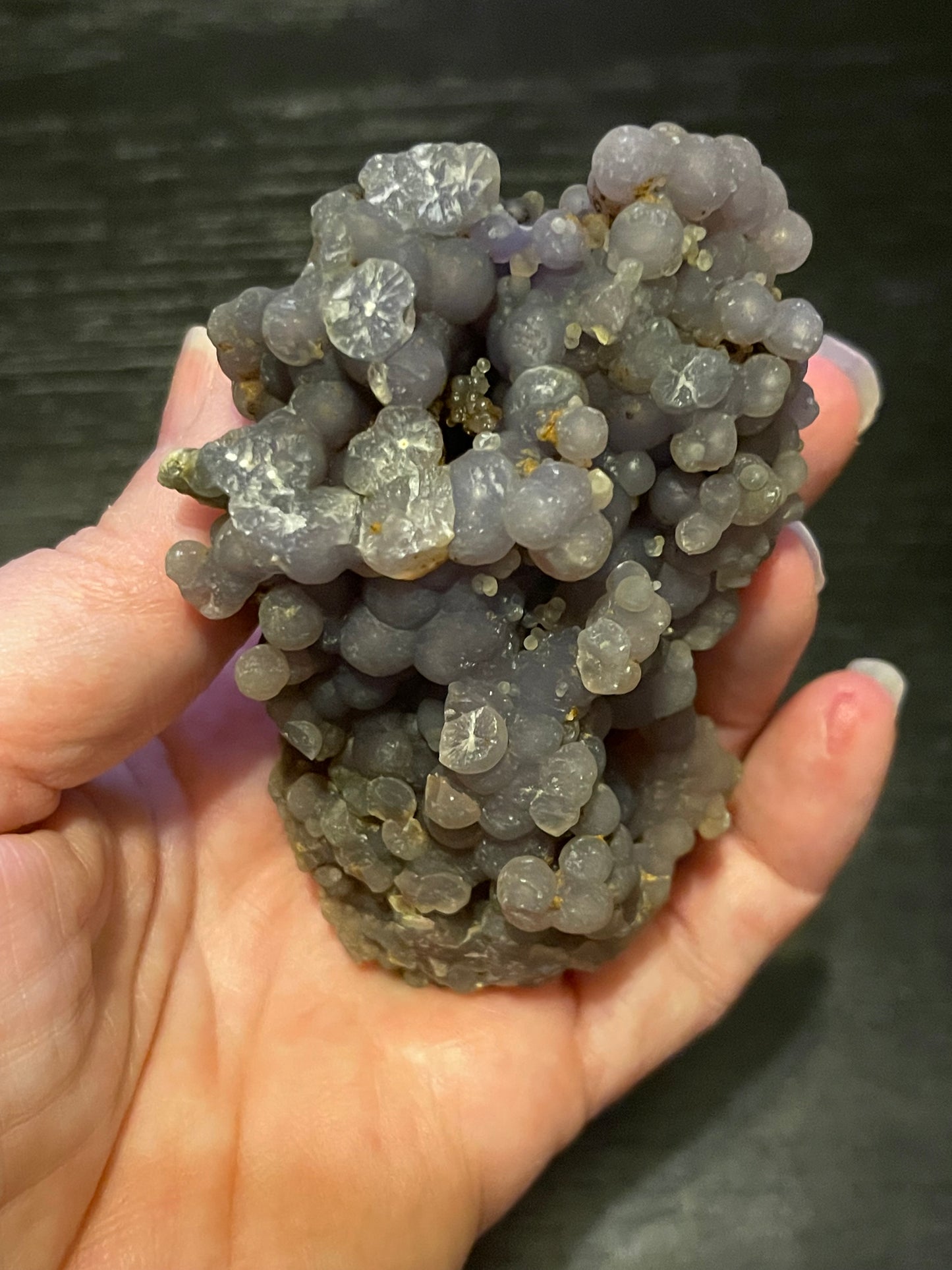 Grape Agate Botryoidal Raw Freeform Specimen healing energy crystal (this item has a small imperfection, read description & see photos)