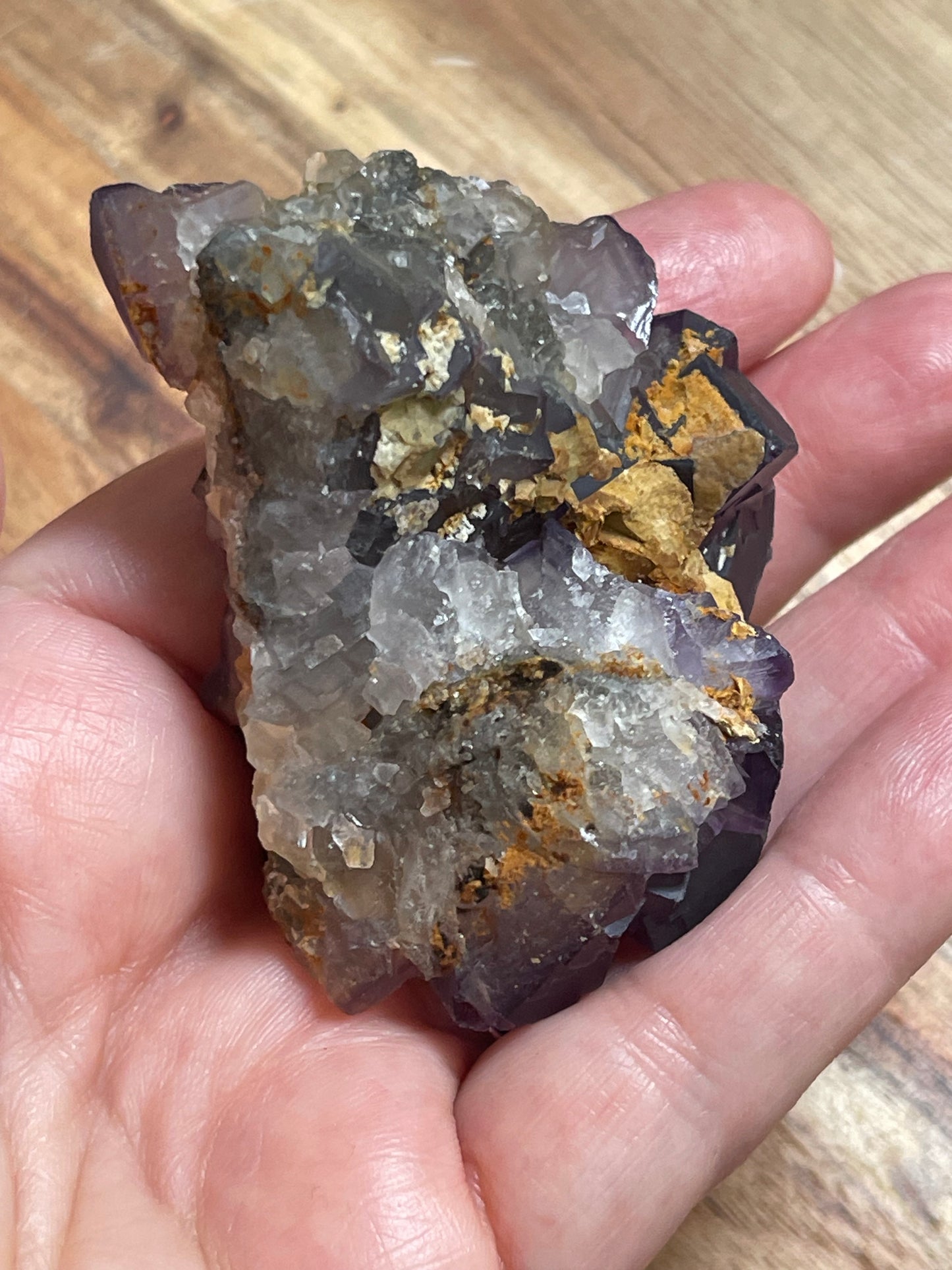 Cubic Fluorite Specimen | Purple Fluorite | Raw Fluorite | Purple Fluorite Specimen | Cubic Purple Fluorite