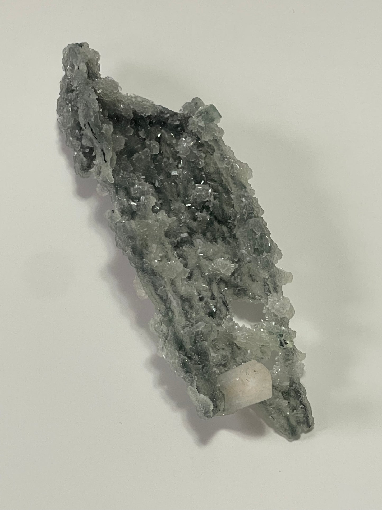 Black Chalcedony with Apophyllite Druzy Chalcedony Apophyllite Specimen Zeolite Sugar Druzy Chalcedony Crystal Home Decor Gift