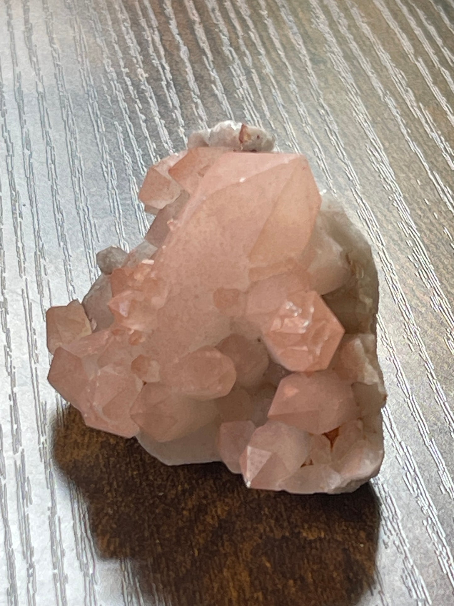 Crystal Cluster Pink Hematite Quartz Cluster Crystal Natural Elestial Quartz Hematoid Cluster Red Hematite Quartz