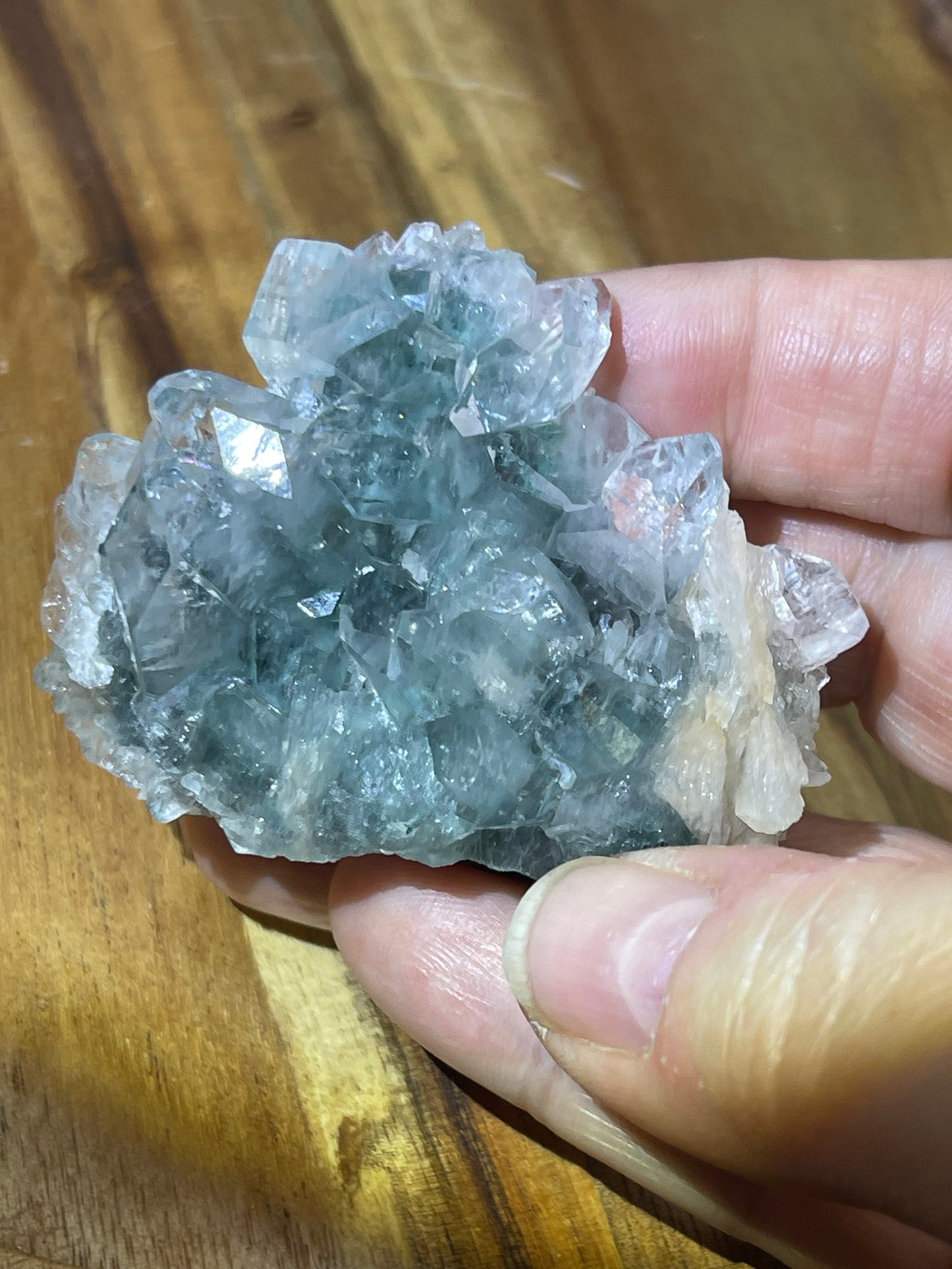 Stunning Apophyllite Specimen on Chalcedony with Stilbite | Grade A Apophyllite | Diamond Apophyllite