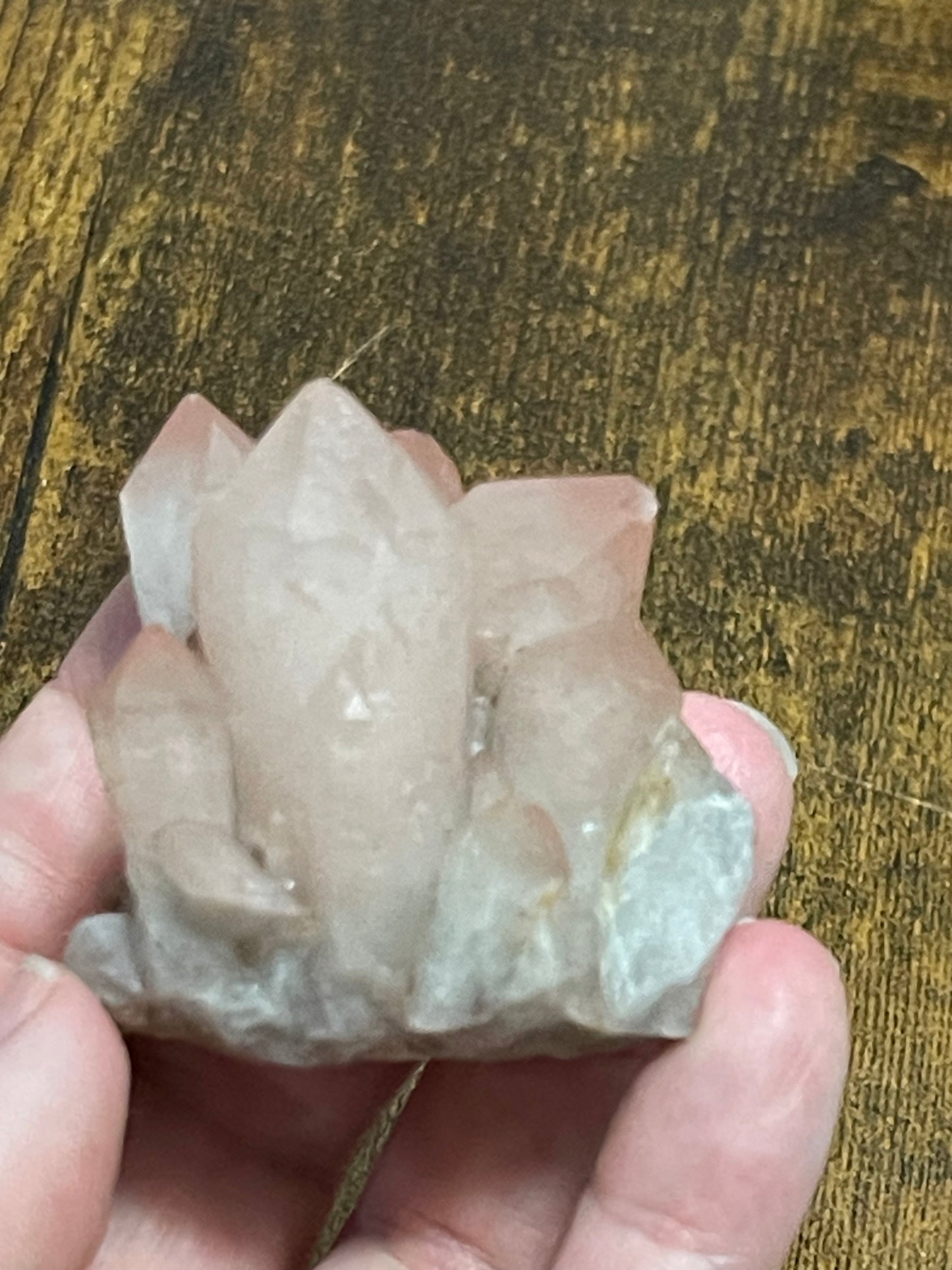 Hematite Quartz Cluster Pink Quartz Elestial Quartz Crystal Hematoid Cluster Red Hematite Quartz Specimen Crystal Home Decor Gift