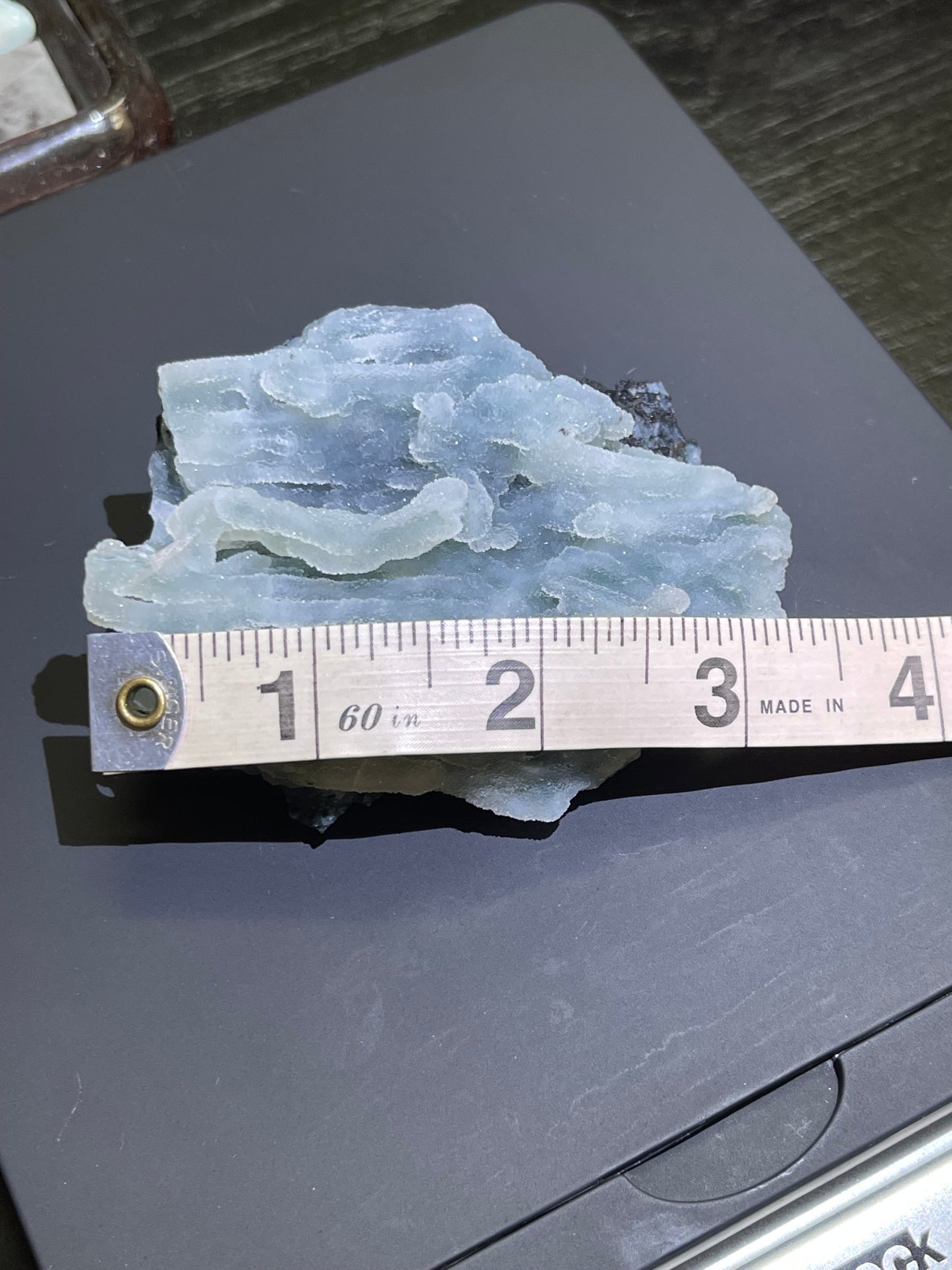 Rare Blue Green Sugar Druzy Chalcedony | Sea Green Chalcedony | Green Druzy Chalcedony Specimen | Chalcedony Stalactites
