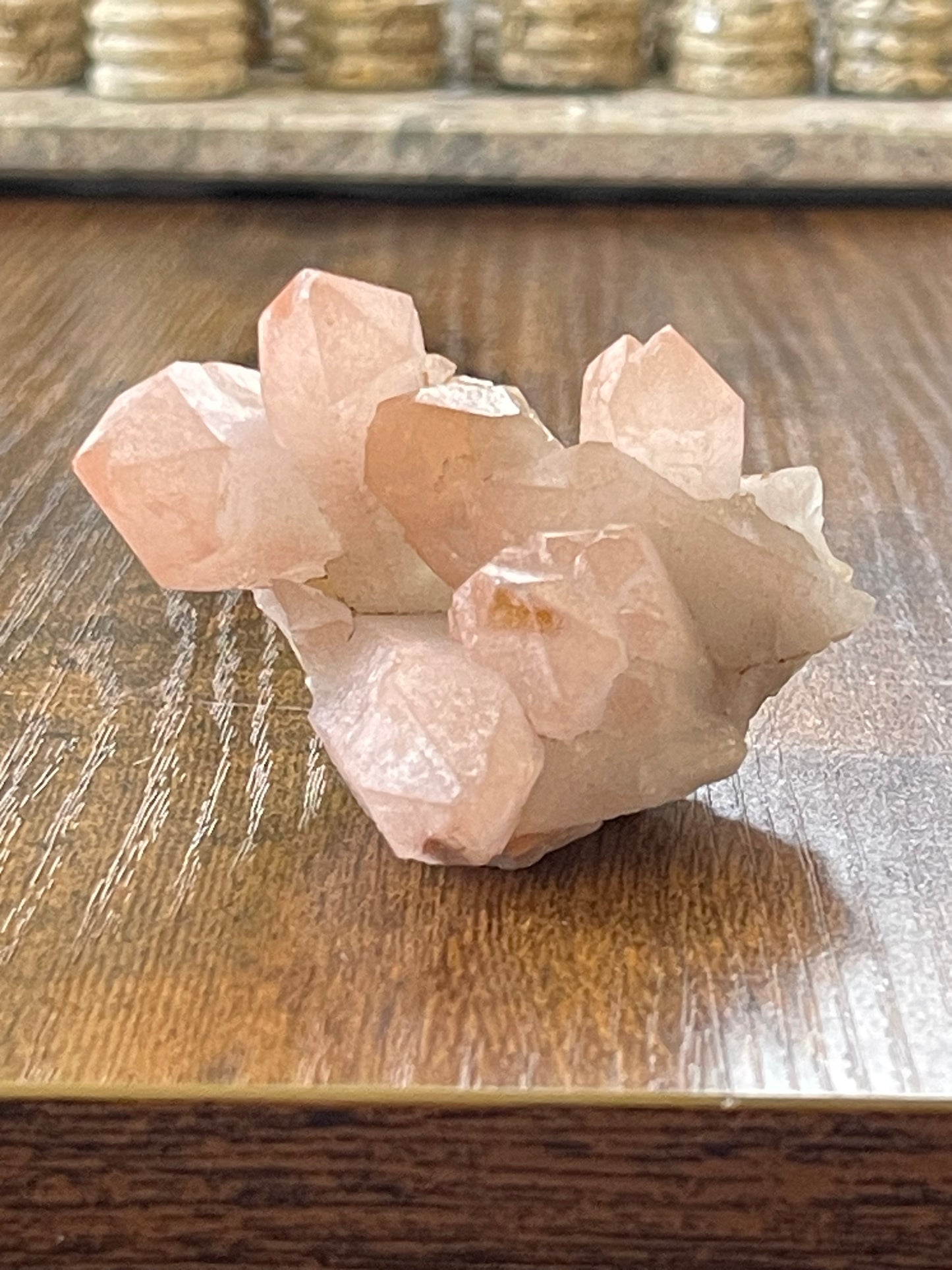 Pink Hematite Quartz Cluster Pink Quartz Elestial Quartz Natural Hematoid Cluster Red Hematite Quartz Fire Quartz Crystal home decor gift