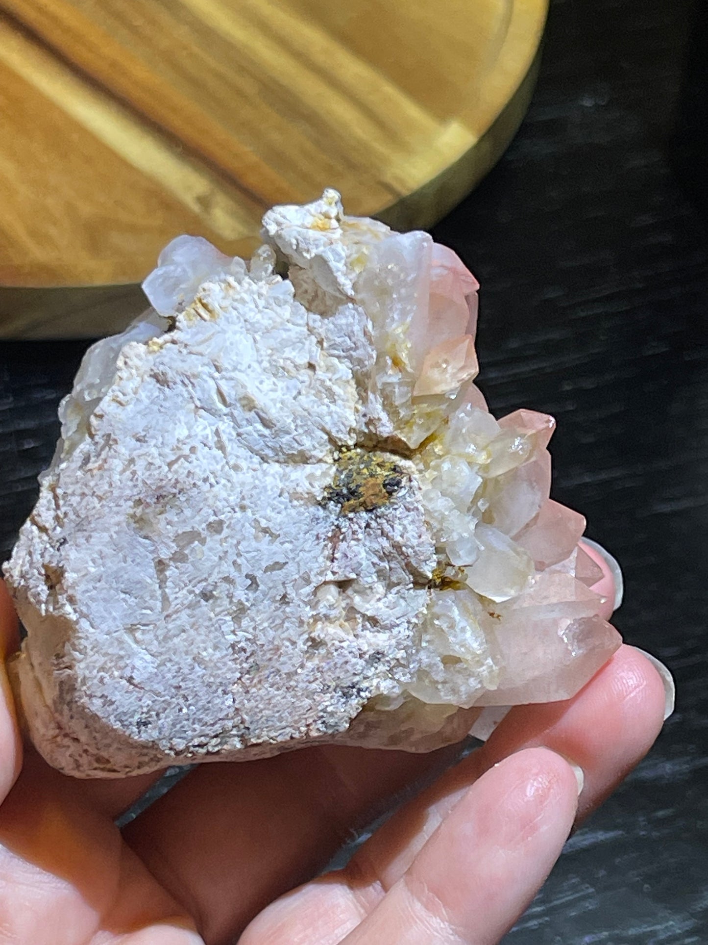 Pink Hematite Quartz Cluster | Pink Quartz | Elestial Quartz | Natural Hematoid Cluster