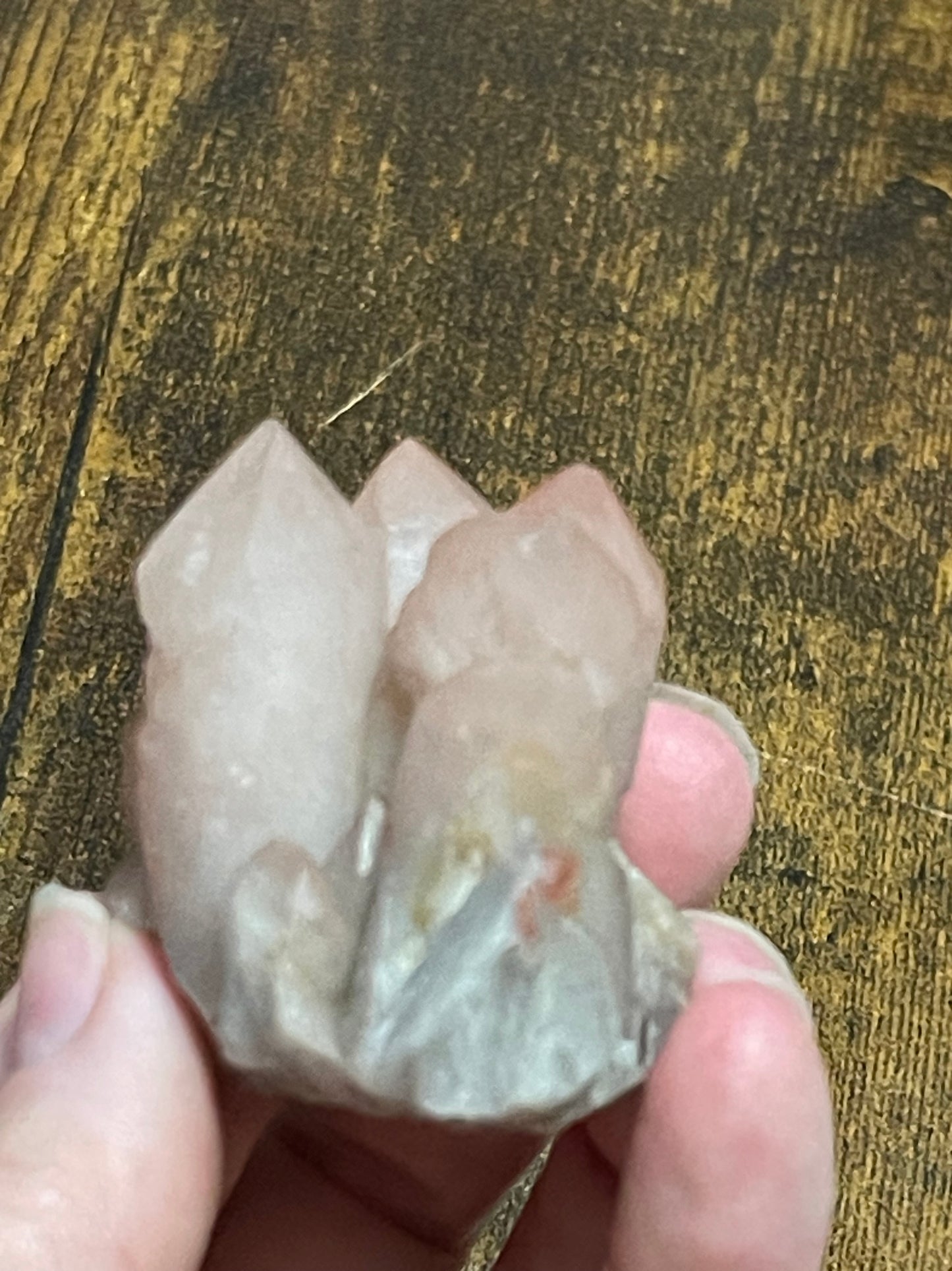 Hematite Quartz Cluster Pink Quartz Elestial Quartz Crystal Hematoid Cluster Red Hematite Quartz Specimen Crystal Home Decor Gift