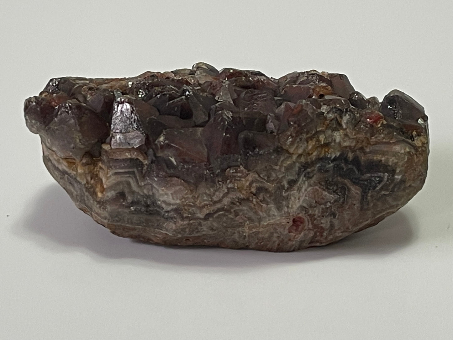 Red Amethyst Red Capped Amethyst with Hematite Alien Amethyst Cluster Amthyst Crystal Cluster Rare Amethyst Crystal Home Decor Gift for her