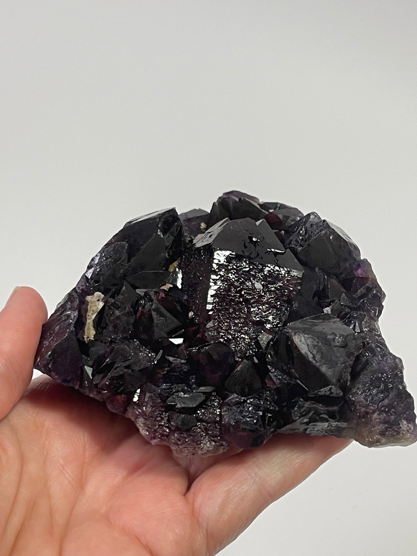 Red Amethyst Cluster Alien Amethyst Red Capped Amethyst with Record Keepers and Elestials Hematite Amethyst Crystal Home Decor Gift