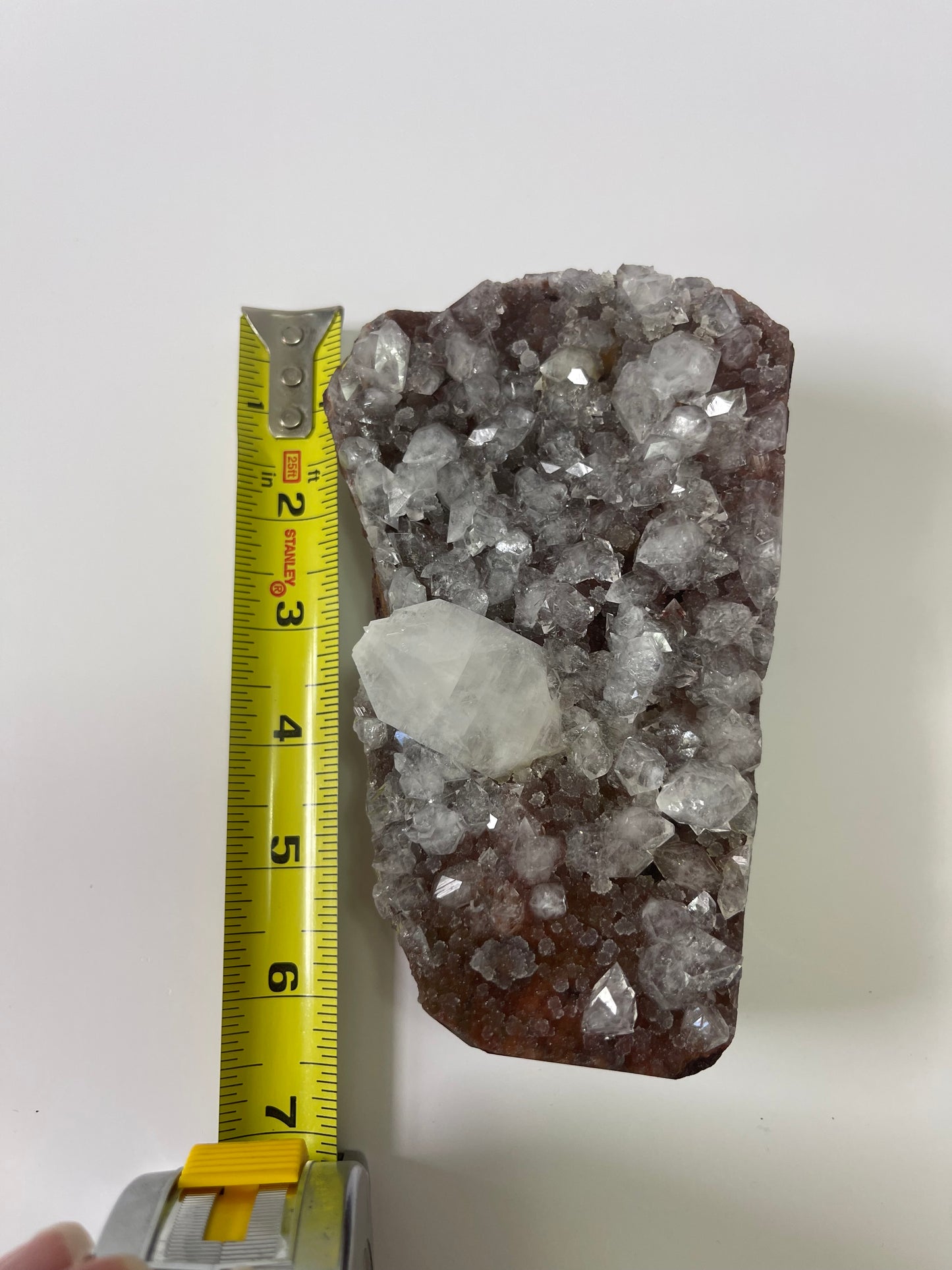 Diamond Apophyllite on Red Chalcedony Druzy Chalcedony Crystal Apophyllite Zeolite Specimen Rare Crystal Home Decor Gift Druzy Crystal