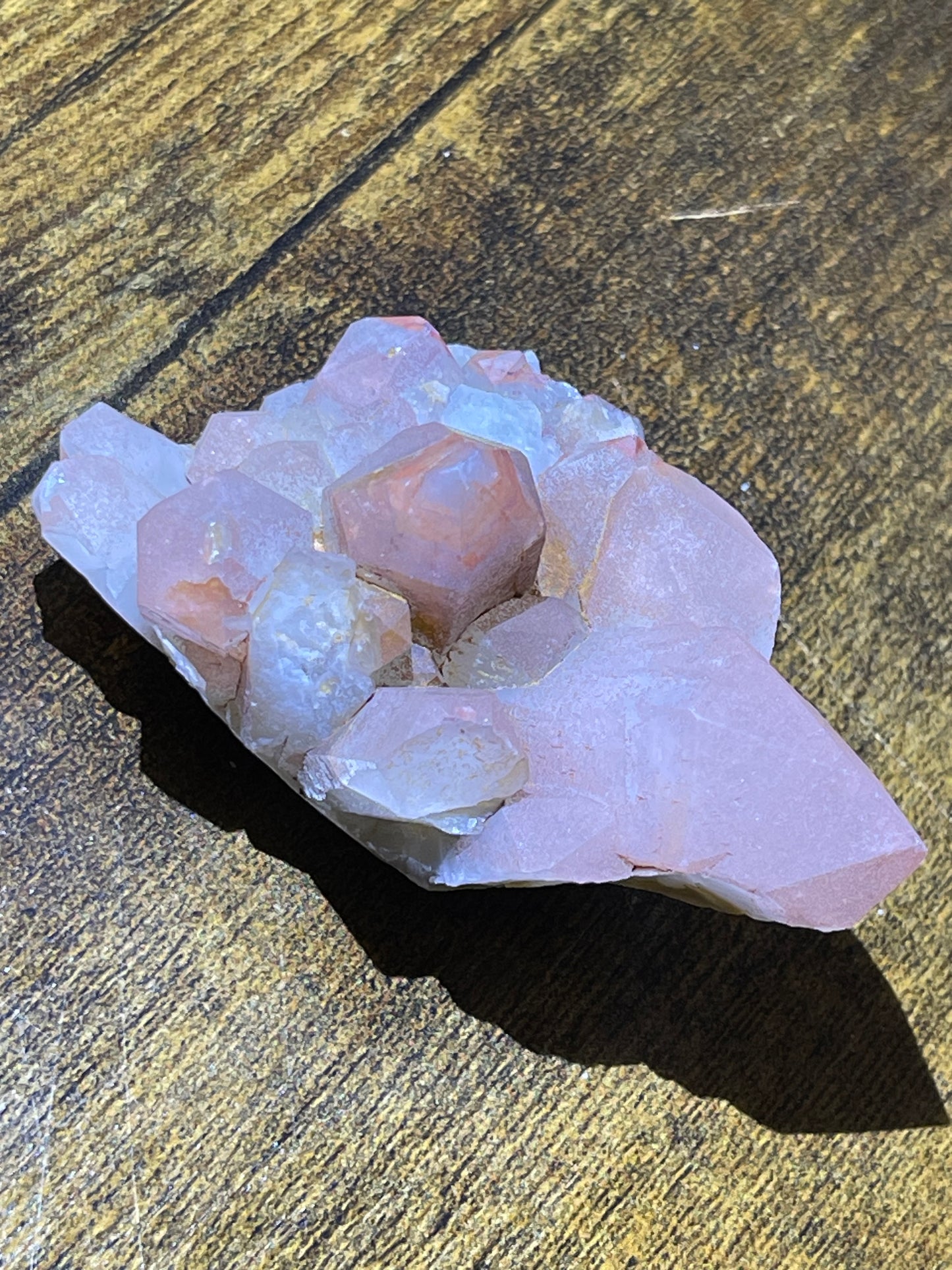 Crystal Cluster Pink Hematite Quartz Cluster Crystal Natural Elestial Quartz Hematoid Cluster Red Hematite Quartz Crystal Home Decor Gift