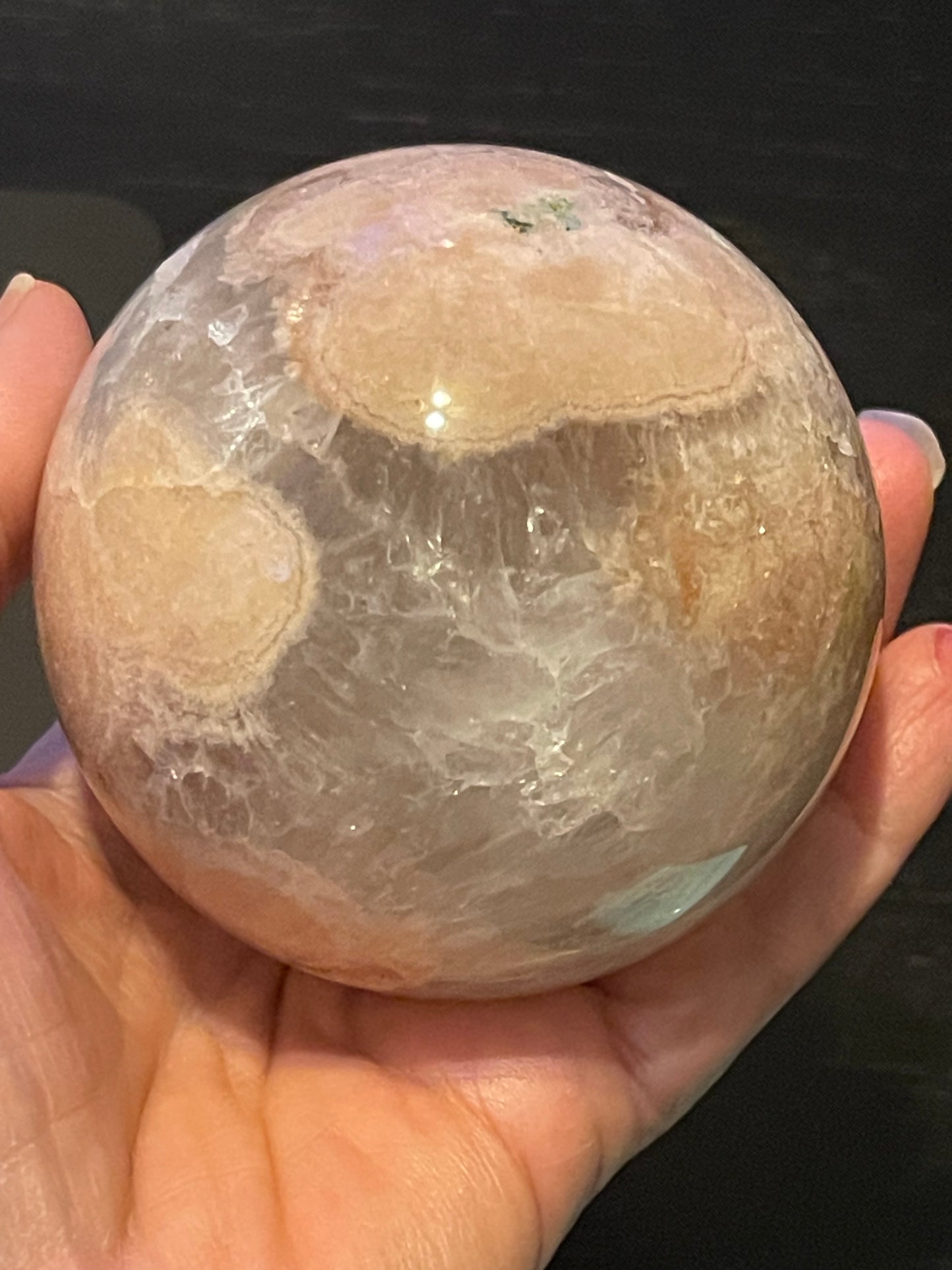 Stunning Pink Amethyst Flower Agate Sphere