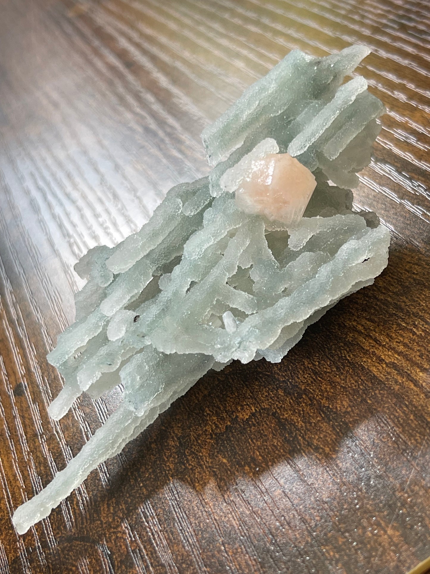 Green Chalcedony Crystal Stalactites Green Chalcedony Stilbite Sugar Druzy Chalcedony Rare Crystal Specimen Sparkly Crystal Home Decor Gift
