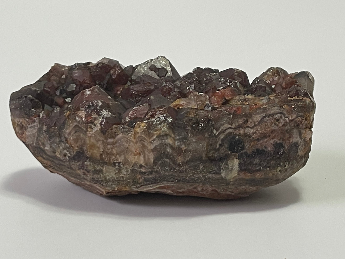 Red Amethyst Red Capped Amethyst with Hematite Alien Amethyst Cluster Amthyst Crystal Cluster Rare Amethyst Crystal Home Decor Gift for her