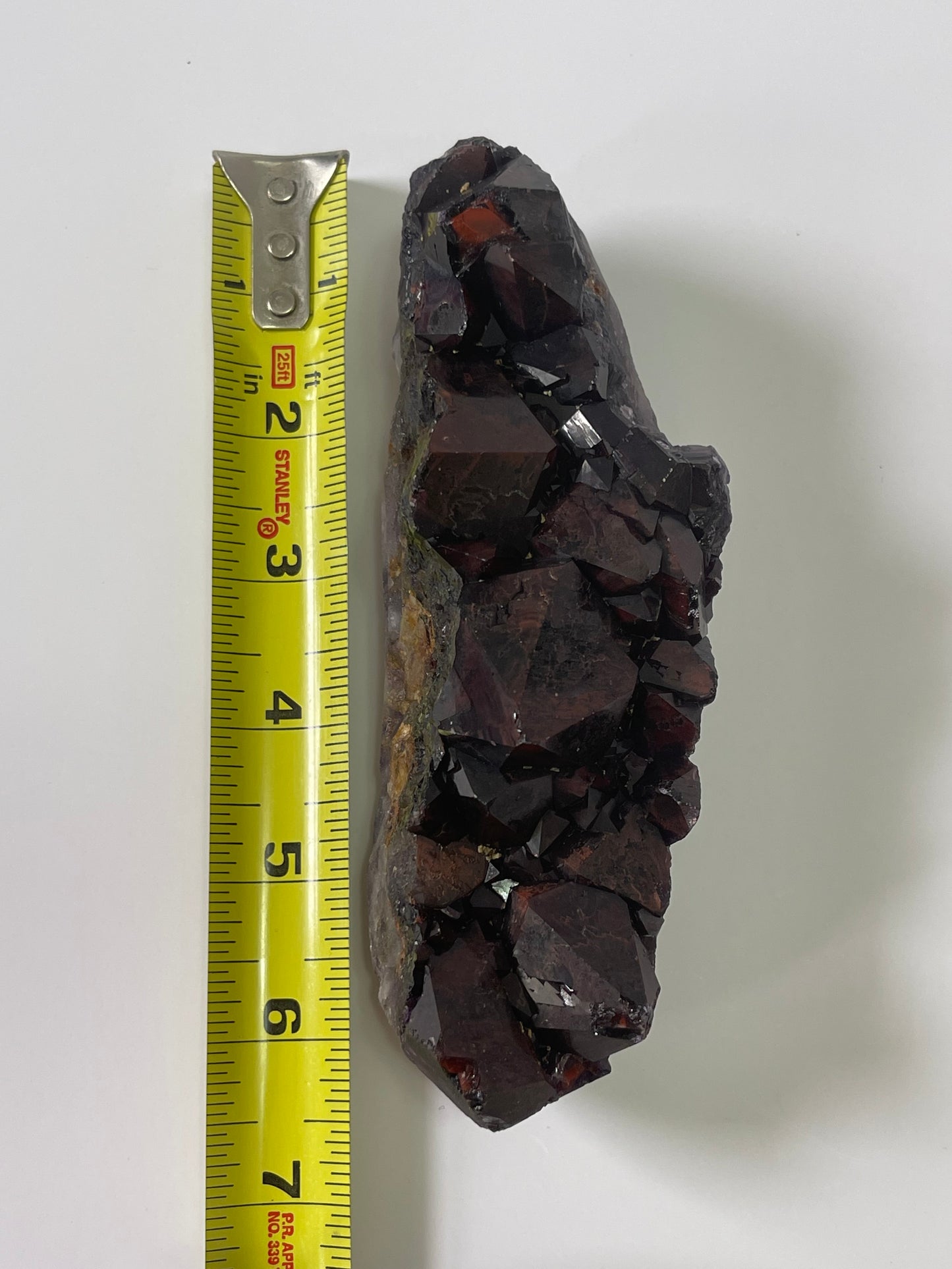 Red Amethyst Red Capped Amethyst with Hematite Alien Amethyst Cluster Elestial Amethyst with Record keepers Rare Crystal Home Decor Gift