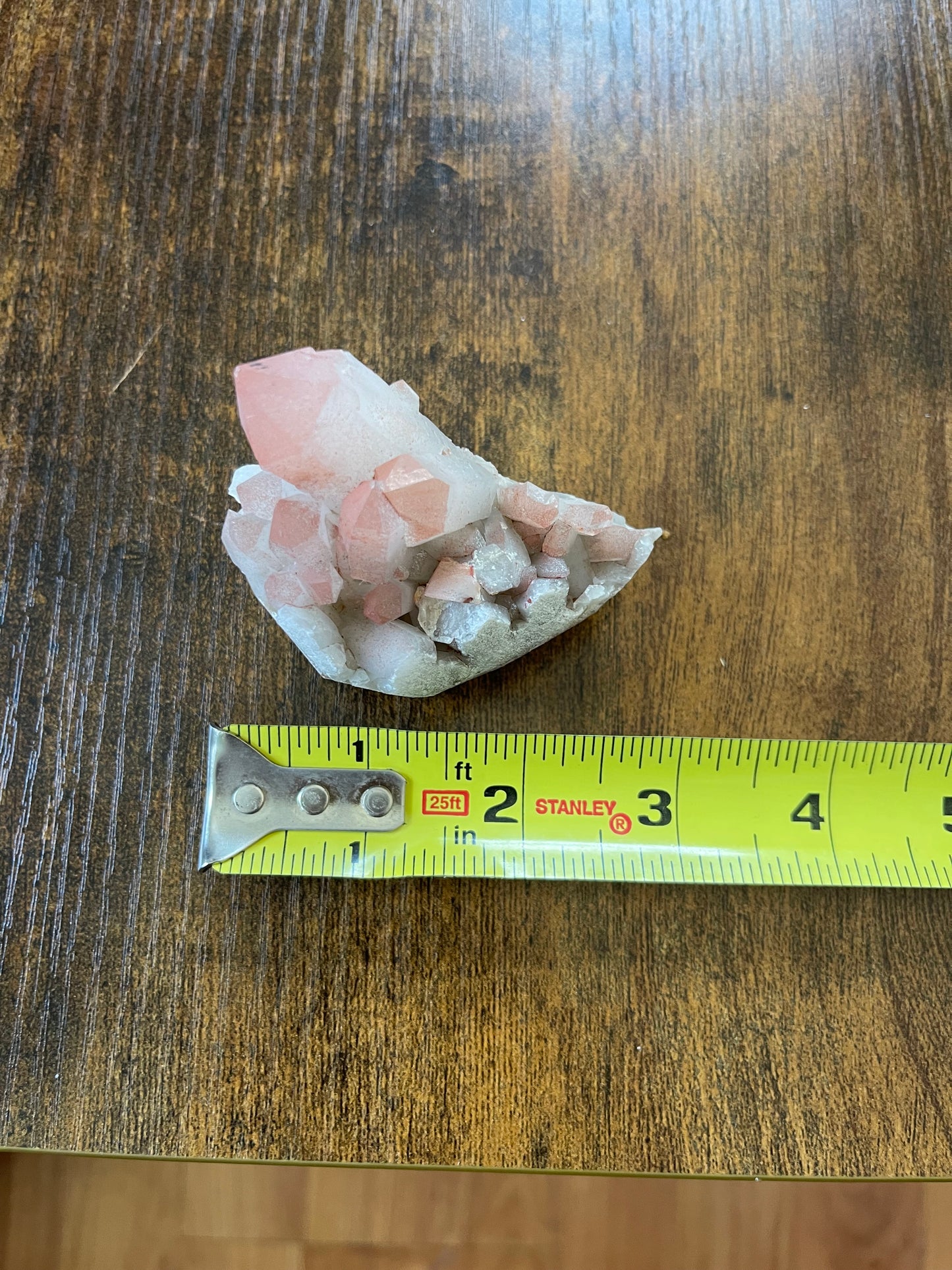 Pink Hematite Quartz Cluster Pink Quartz Elestial Quartz Hematoid Cluster Red Hematite Quartz specimen Quartz crystal