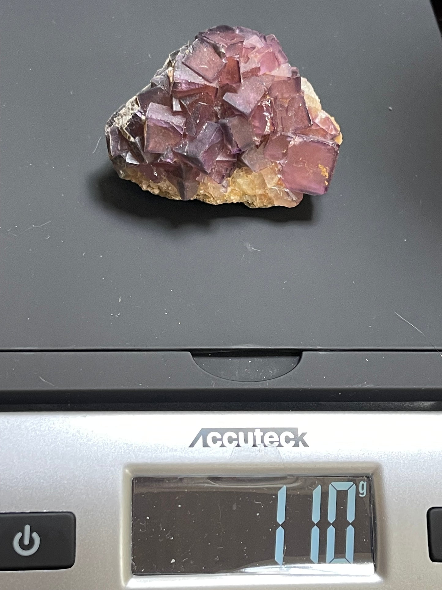 Cubic Fluorite Specimen | Purple Fluorite | Raw Fluorite | Purple Fluorite Specimen | Cubic Purple Fluorite
