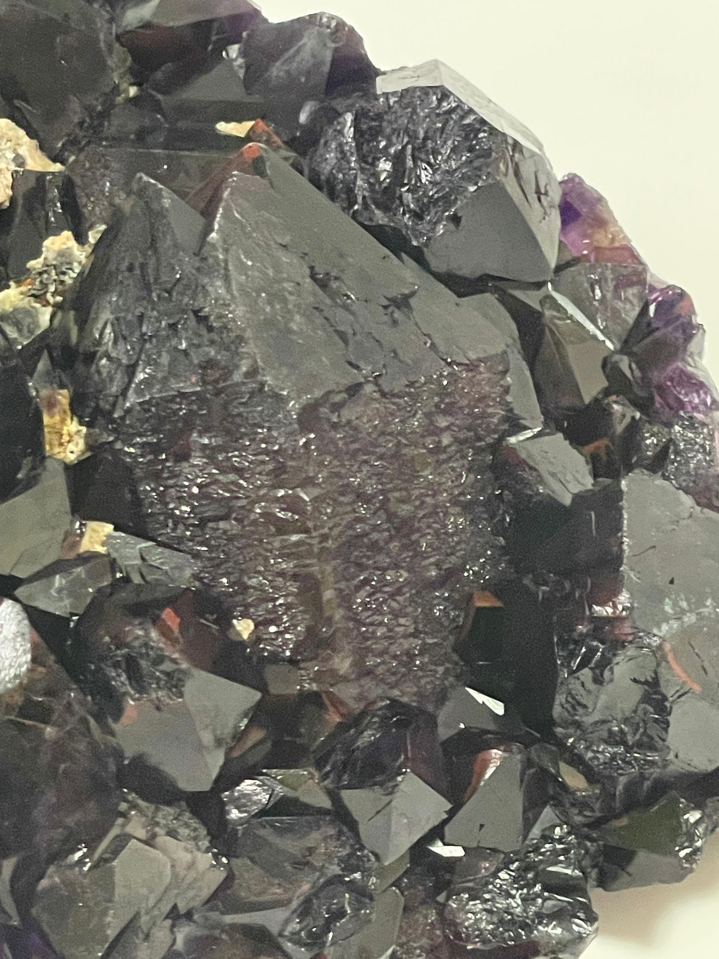 Red Amethyst Cluster Alien Amethyst Red Capped Amethyst with Record Keepers and Elestials Hematite Amethyst Crystal Home Decor Gift