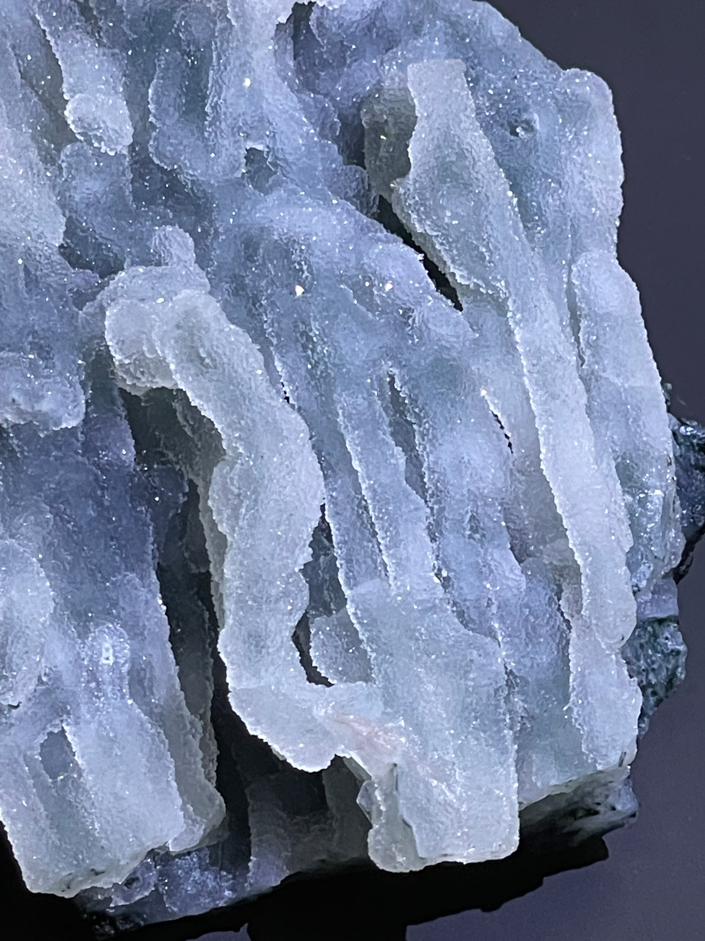 Rare Blue Green Sugar Druzy Chalcedony | Sea Green Chalcedony | Green Druzy Chalcedony Specimen | Chalcedony Stalactites