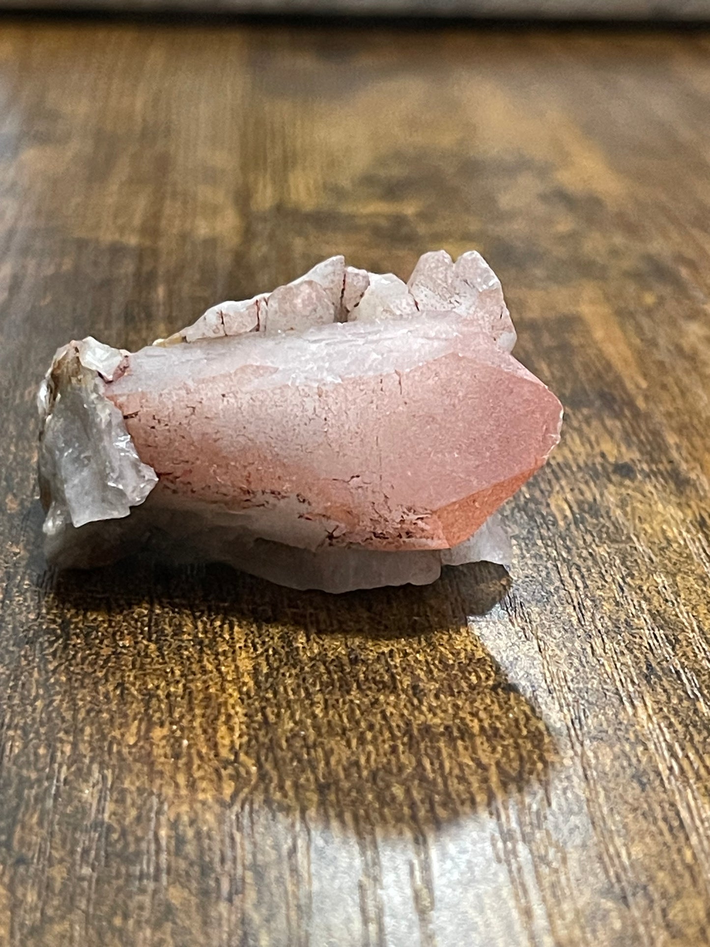 Hematite Quartz Cluster Pink Quartz Elestial Quartz Crystal Hematoid Cluster Red Hematite Quartz Specimen Crystal Home Decor Gift