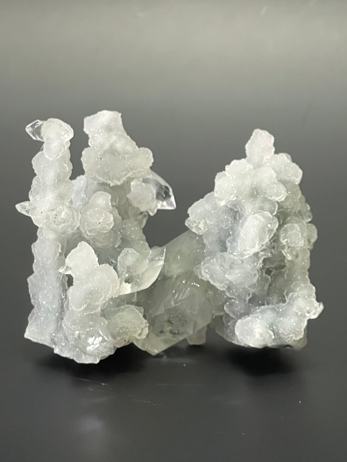 Chalcedony with Apophyllite Specimen Druzy Chalcedony Stalactite Double Terminated Apophyllite Crystal Cluster Druzy Rare Crystal Home Decor