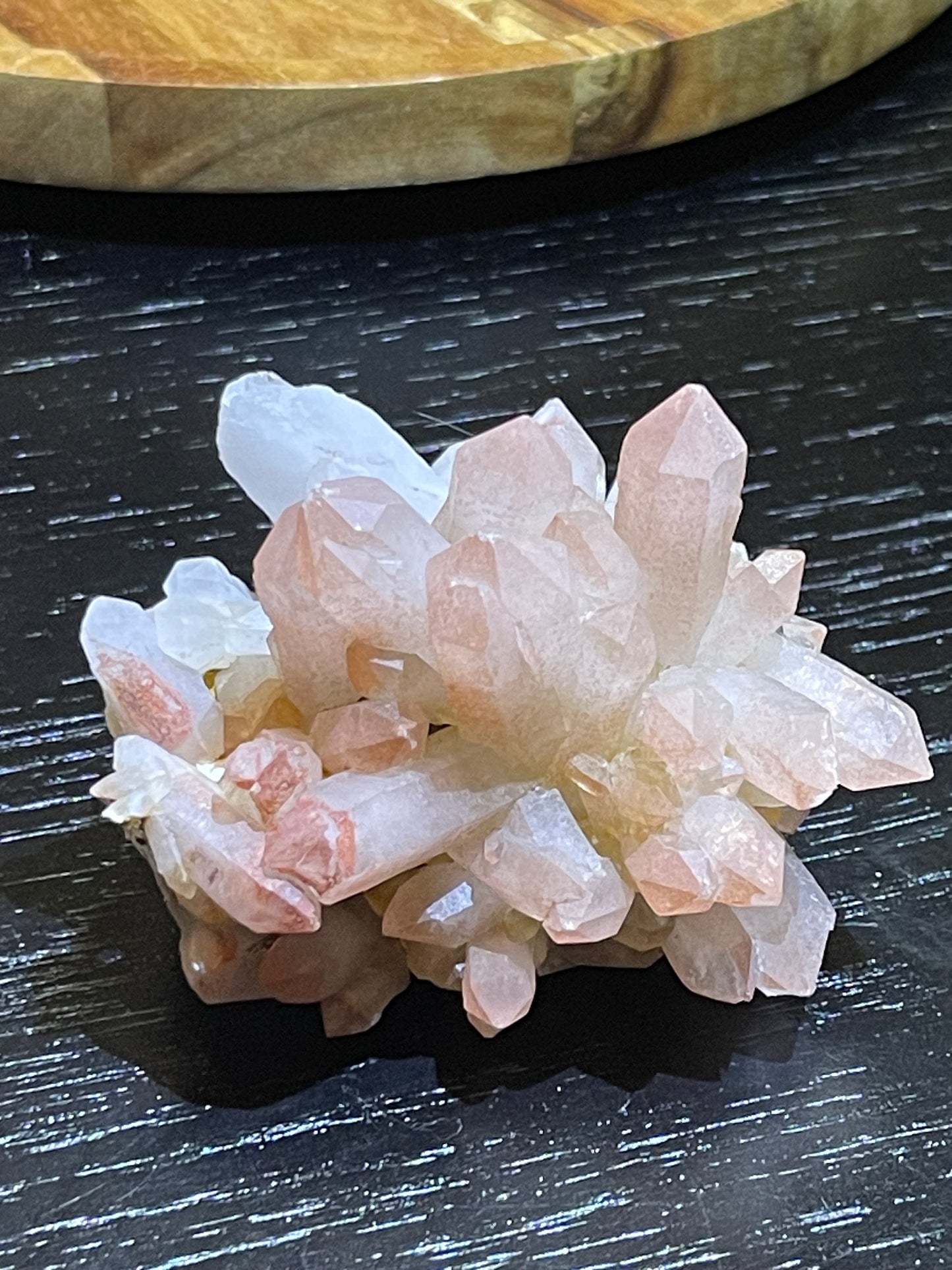 Pink Hematite Quartz Cluster | Pink Quartz | Elestial Quartz | Natural Hematoid Cluster