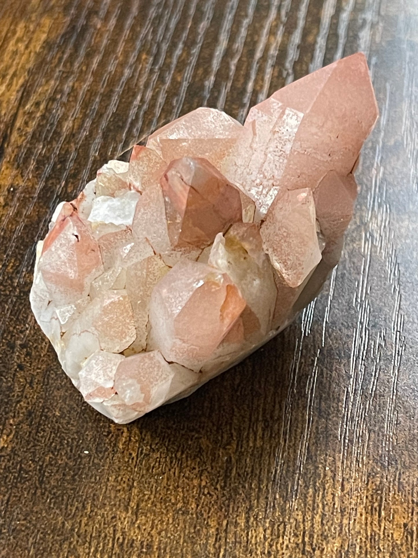 Crystal Cluster Pink Hematite Quartz Cluster Crystal Natural Elestial Quartz Hematoid Cluster Red Hematite Quartz Crystal Home Decor Gift