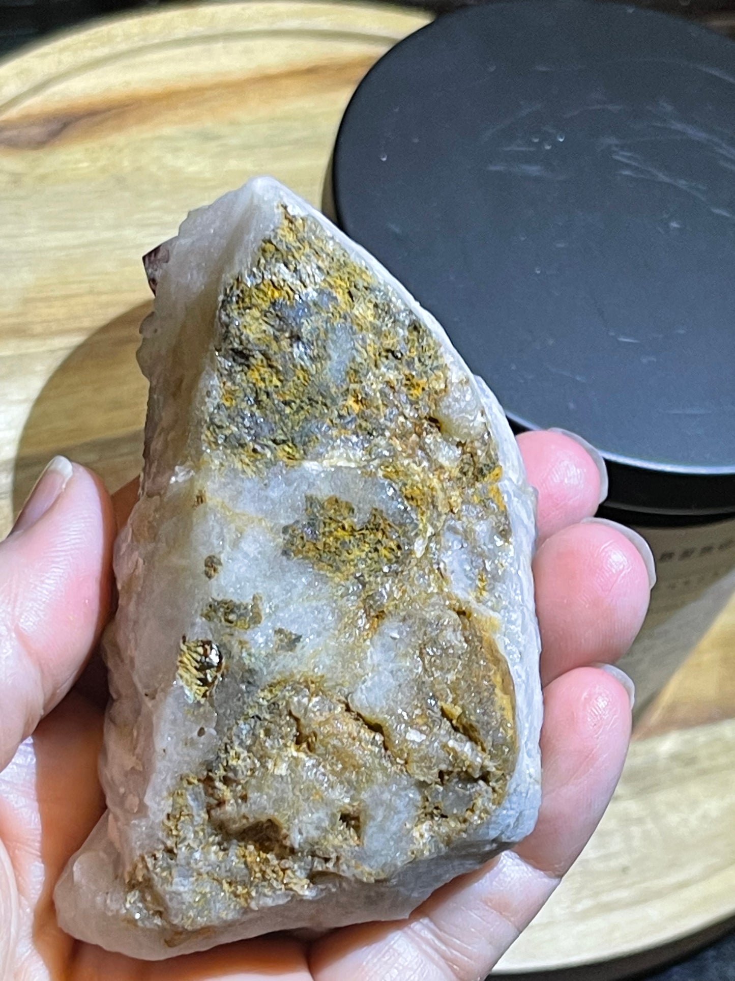 Pink Hematite Dusted Quartz Cluster | Pink Quartz | Elestial Quartz | Natural Hematoid Cluster